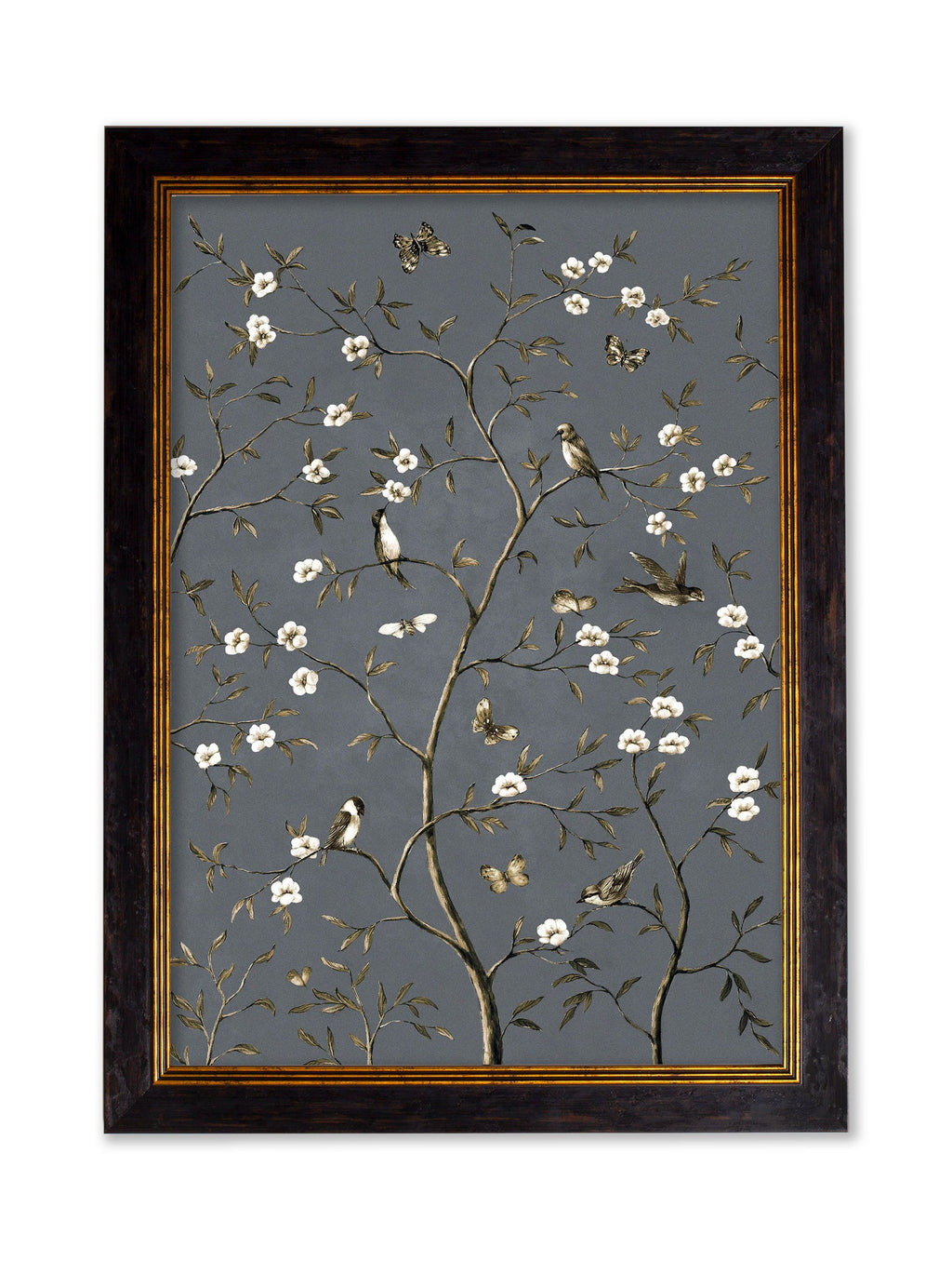 Tree of Life Grey | Set of 2 Framed Prints in Oxford Frame