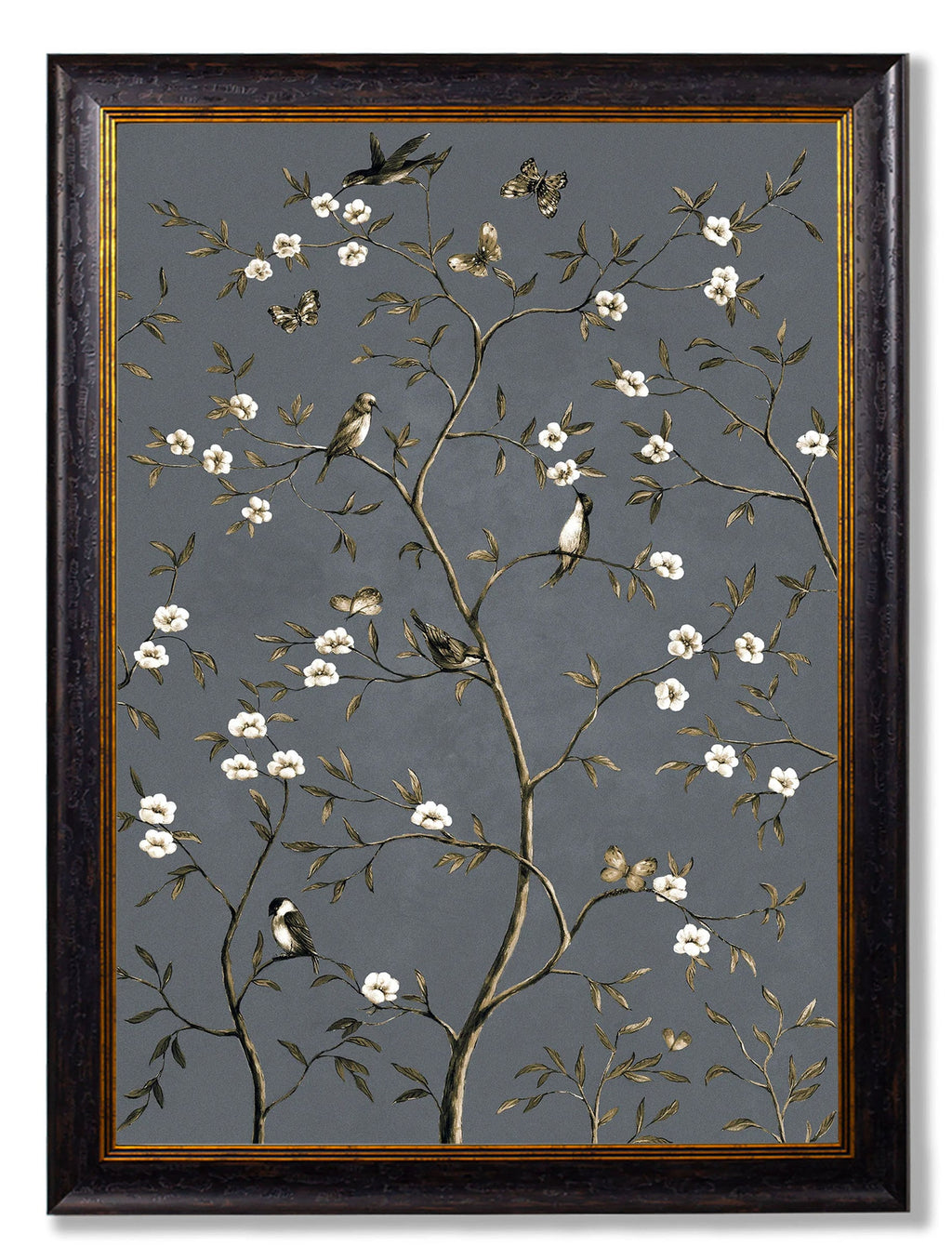 Tree of Life Grey | Set of 2 Framed Prints in Oxford Frame