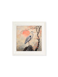 Japanese Twin Herons - Cream Hurstwood Square Frame