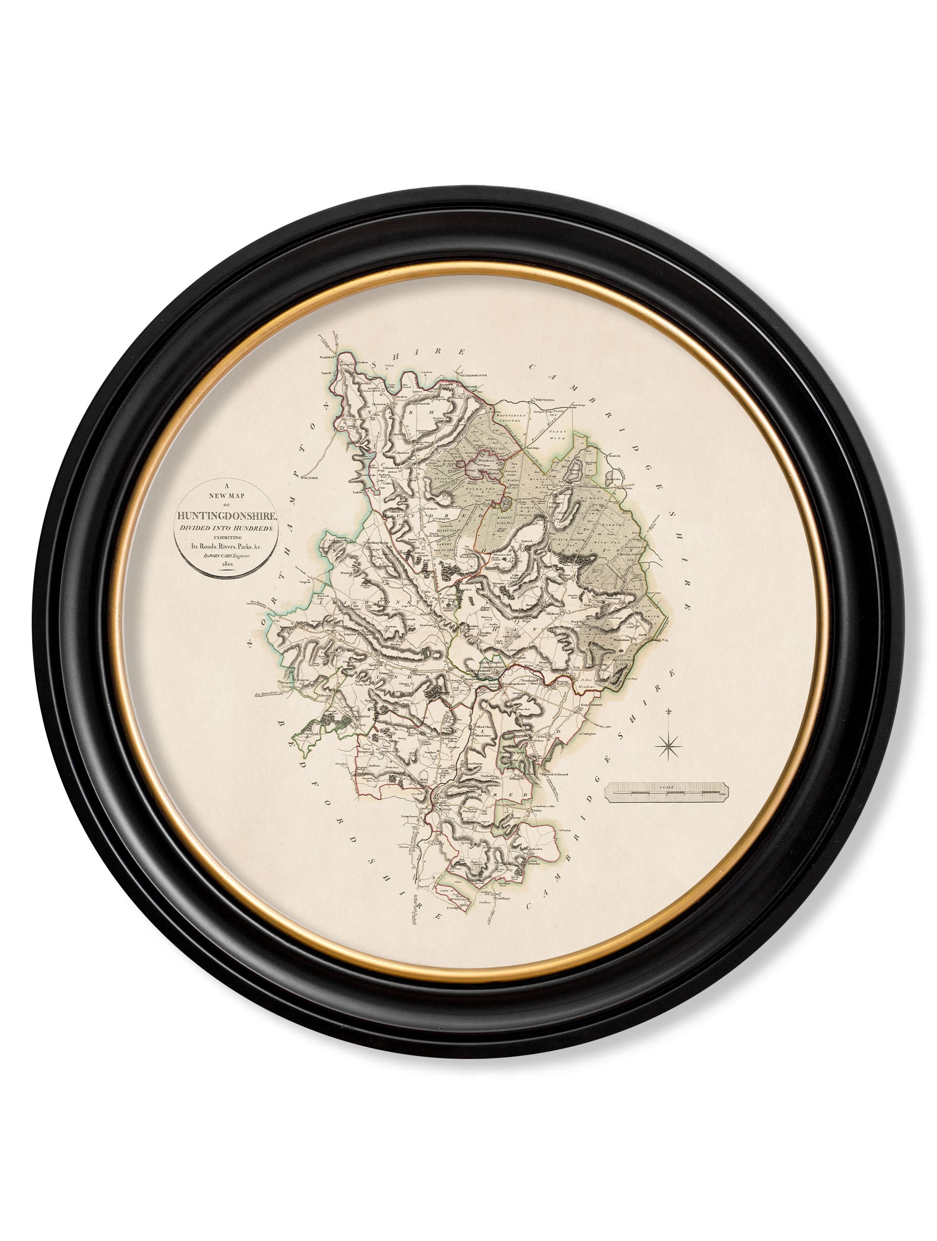 c.1806 County Maps of England - Round