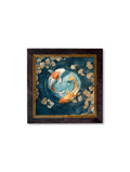 Japanese Koi Carps Dawn -  Oxford Square Frame