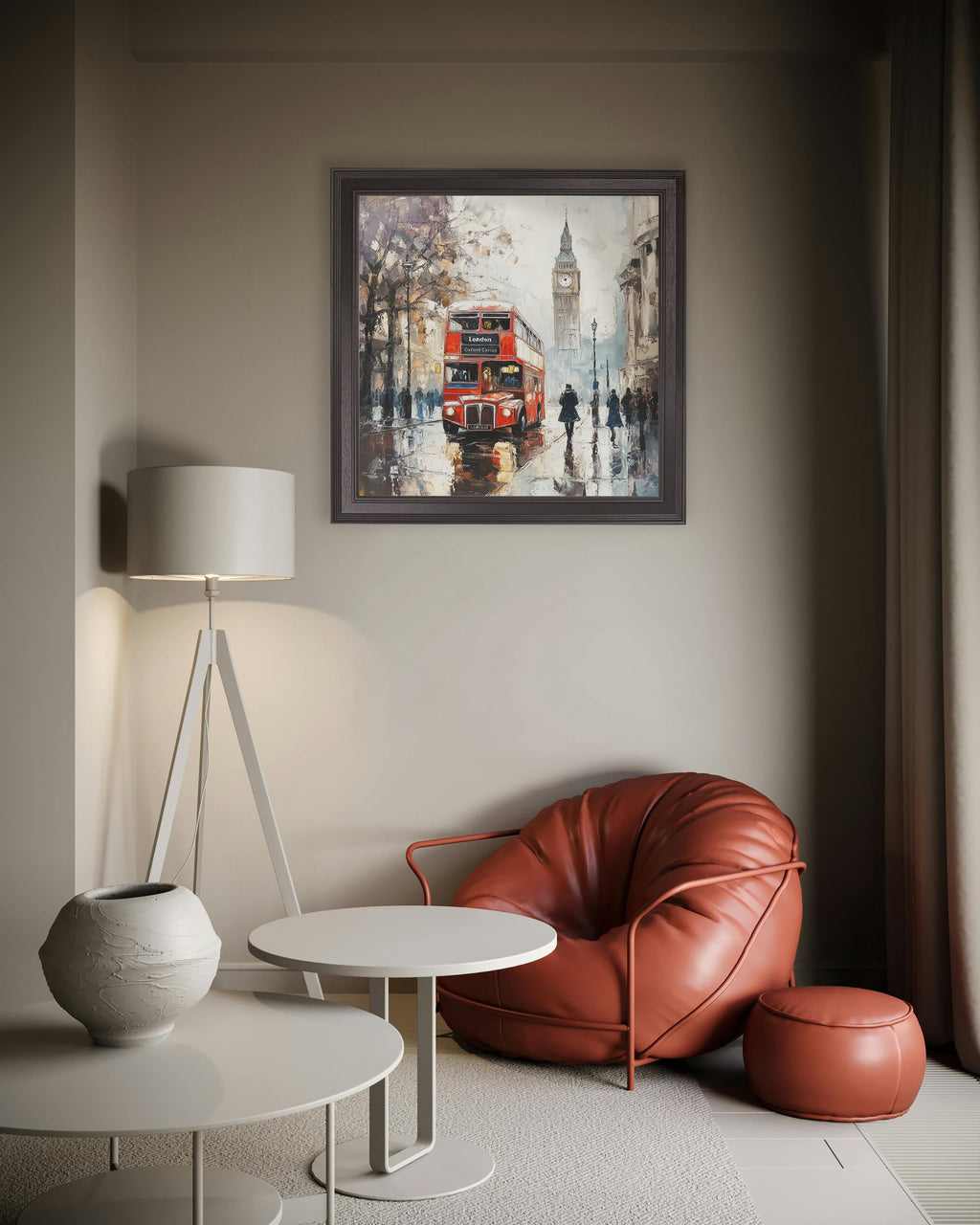 London Bus - Black Hurstwood Square Frame