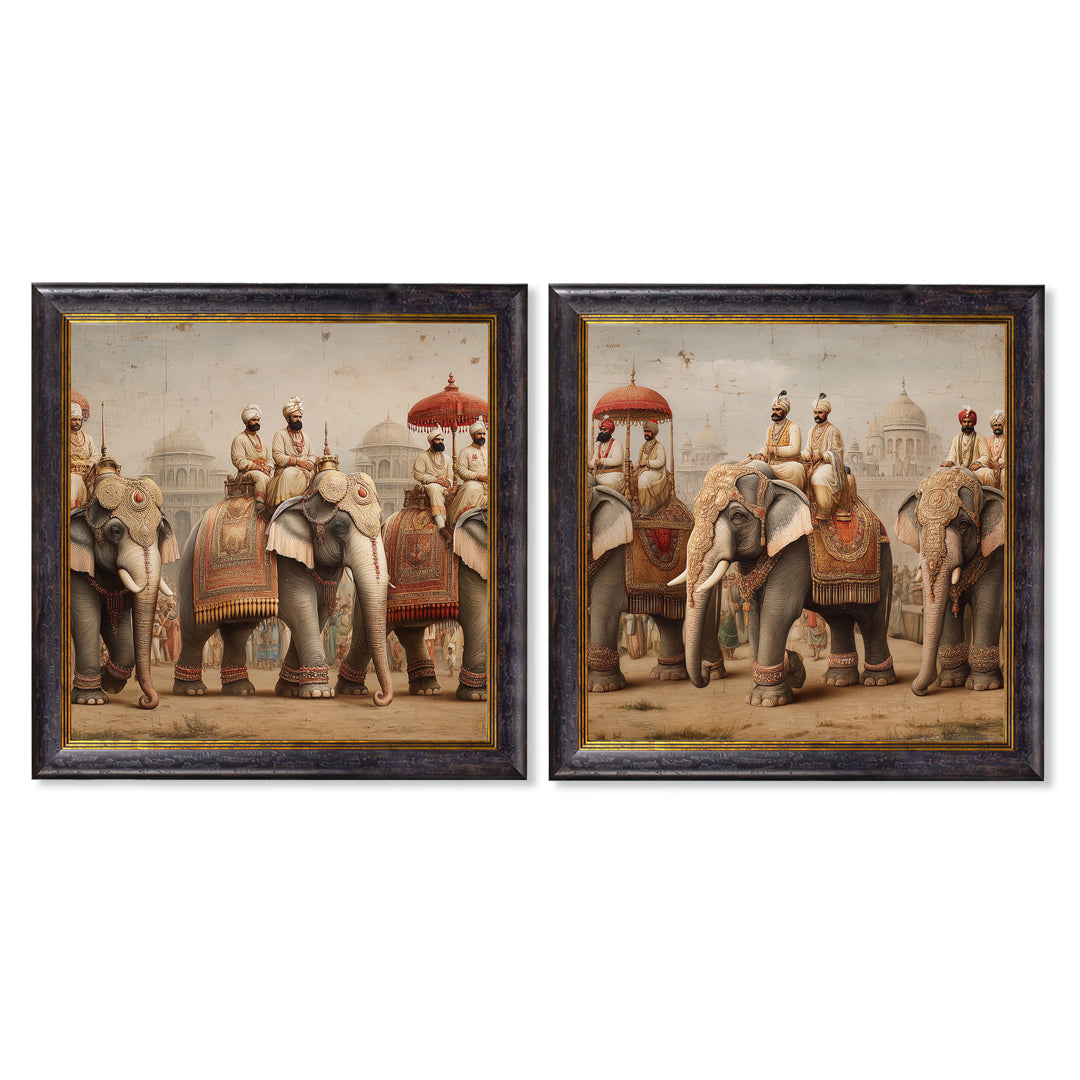 The Mughal Emperors - Oxford Square Frame