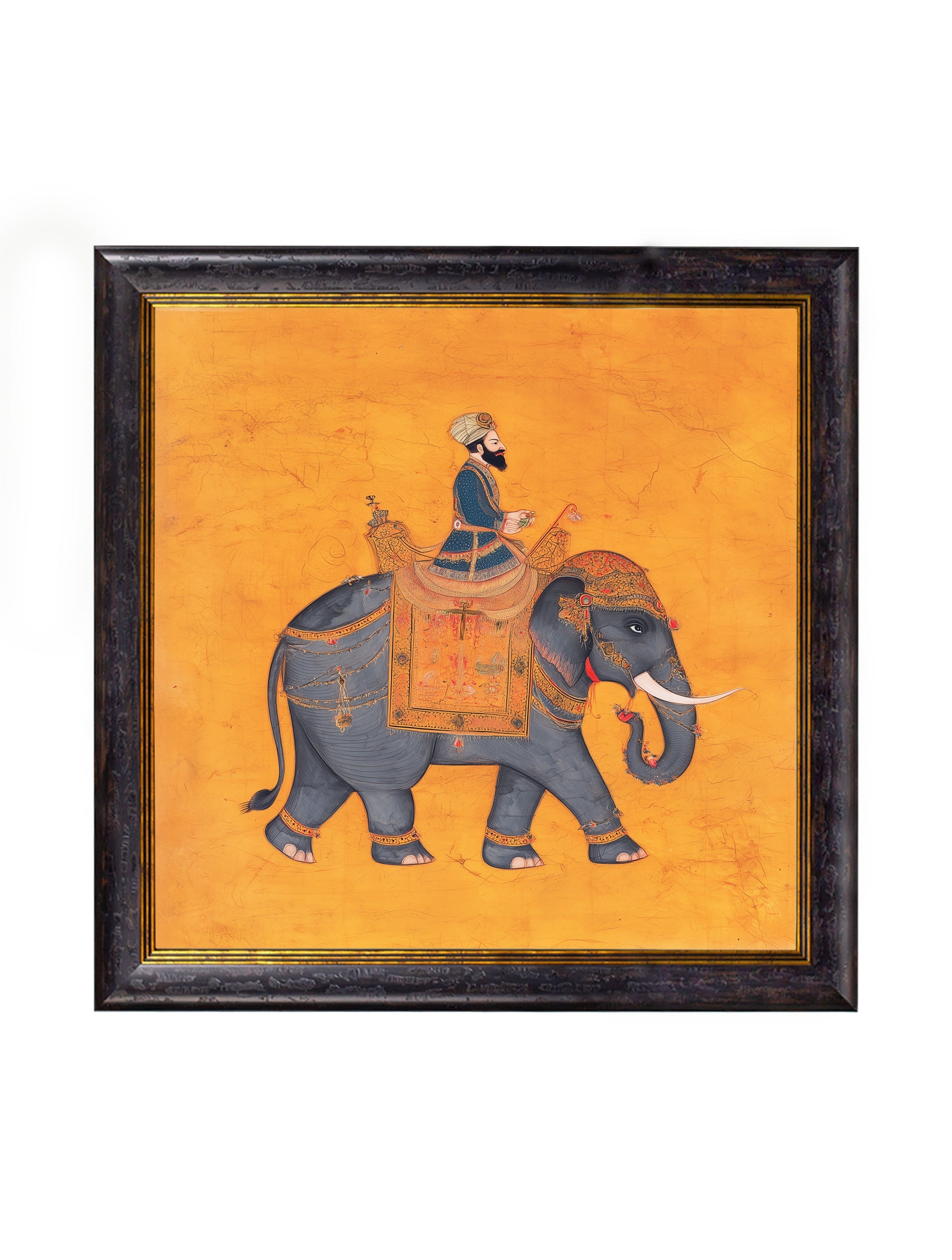 Royal Saffron Mughals - Oxford Square Frame