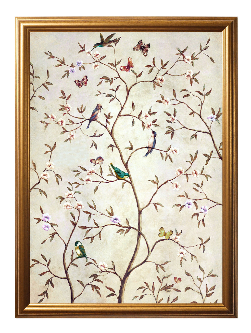 Tree of Life Natural | Set of 2 Framed Prints in Gold Frame