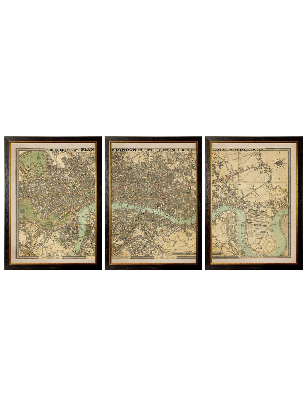 c.1827 London Triptych Map