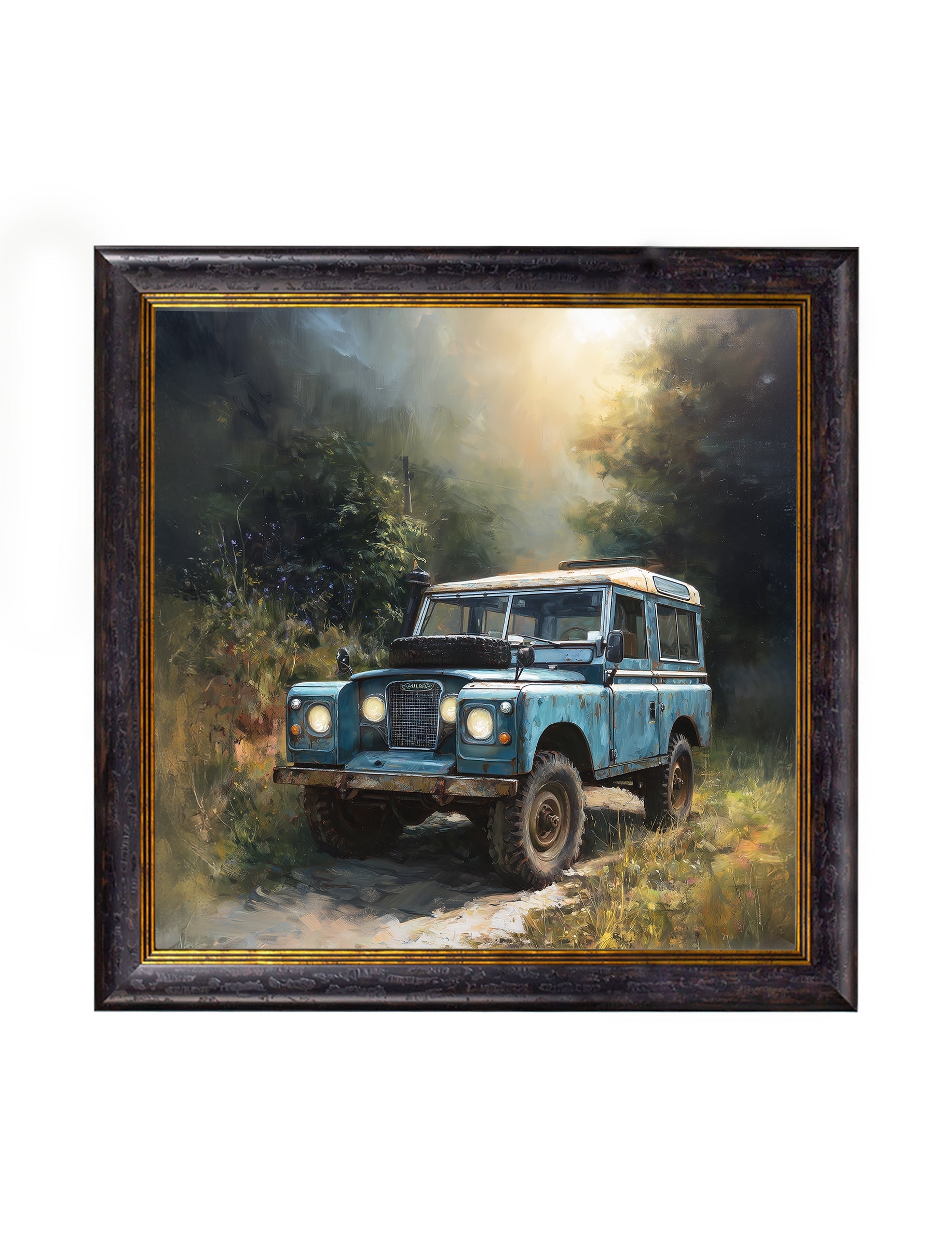 Country Track Defender Blue - Oxford Square Frame