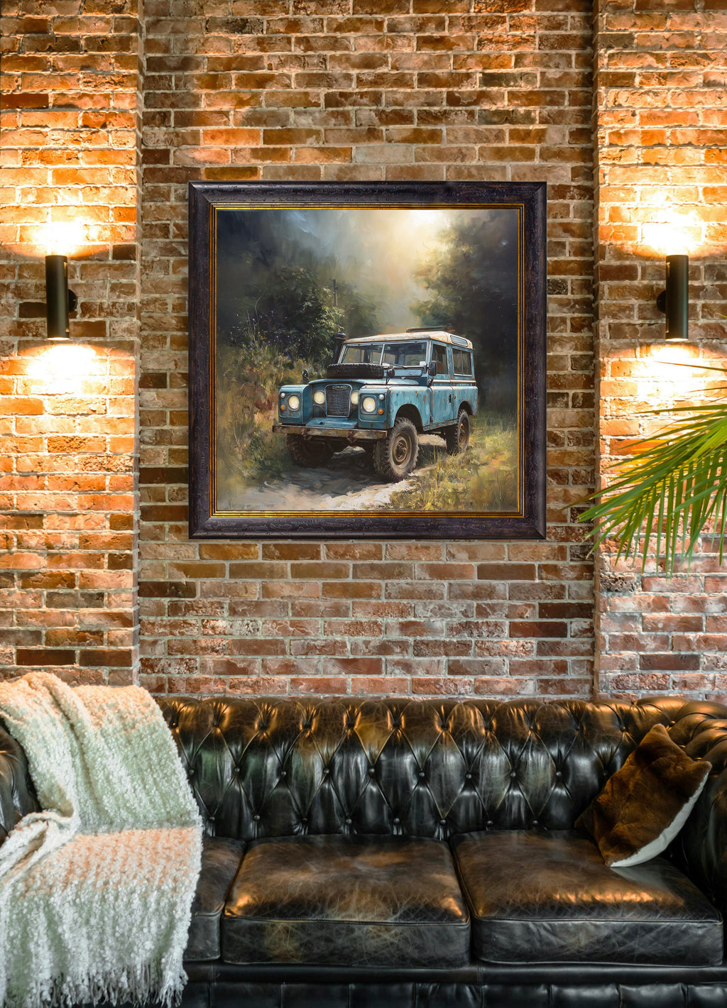 Country Track Defender Blue - Oxford Square Frame