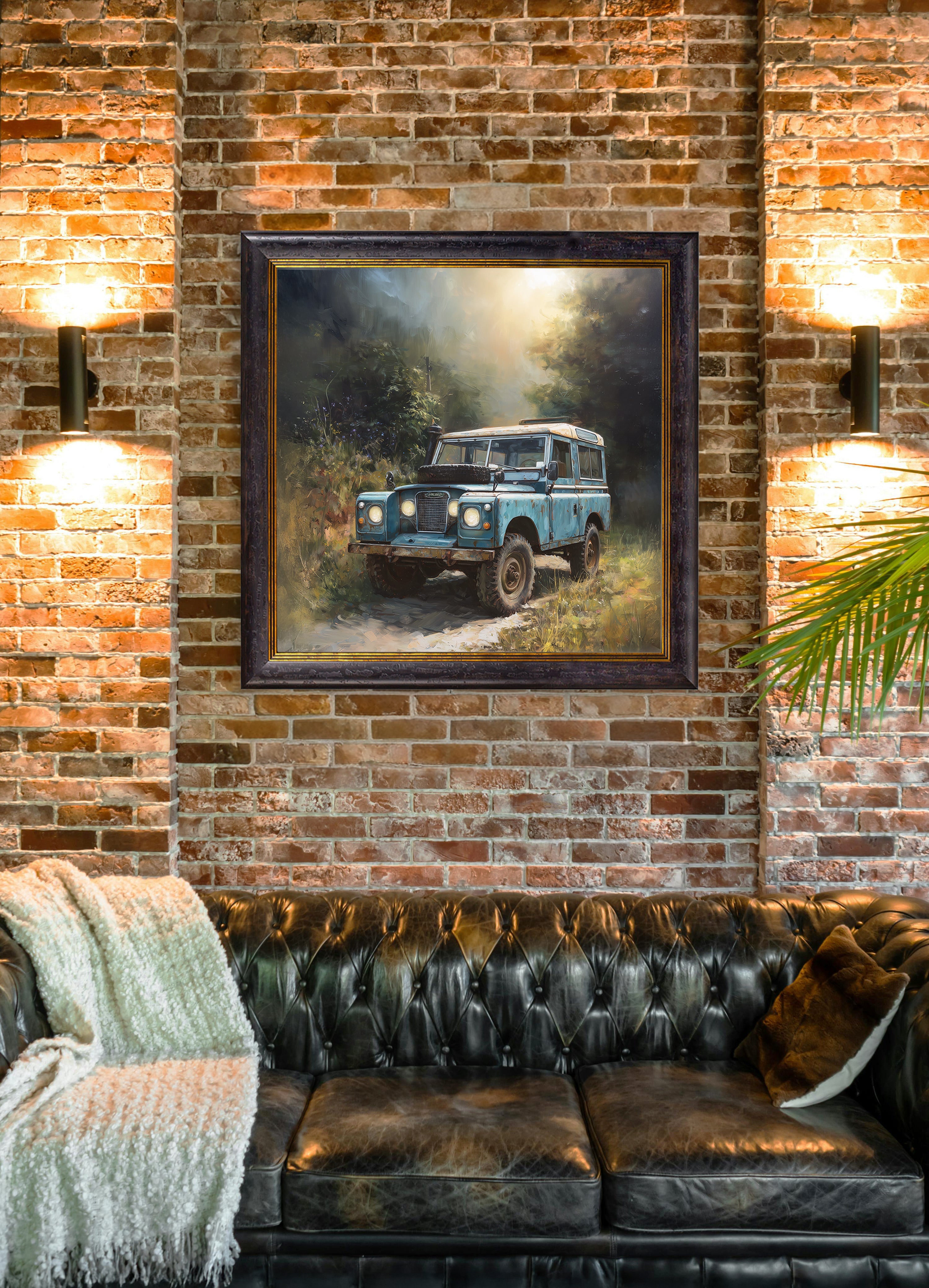 Country Track Defender Blue - Oxford Square Frame
