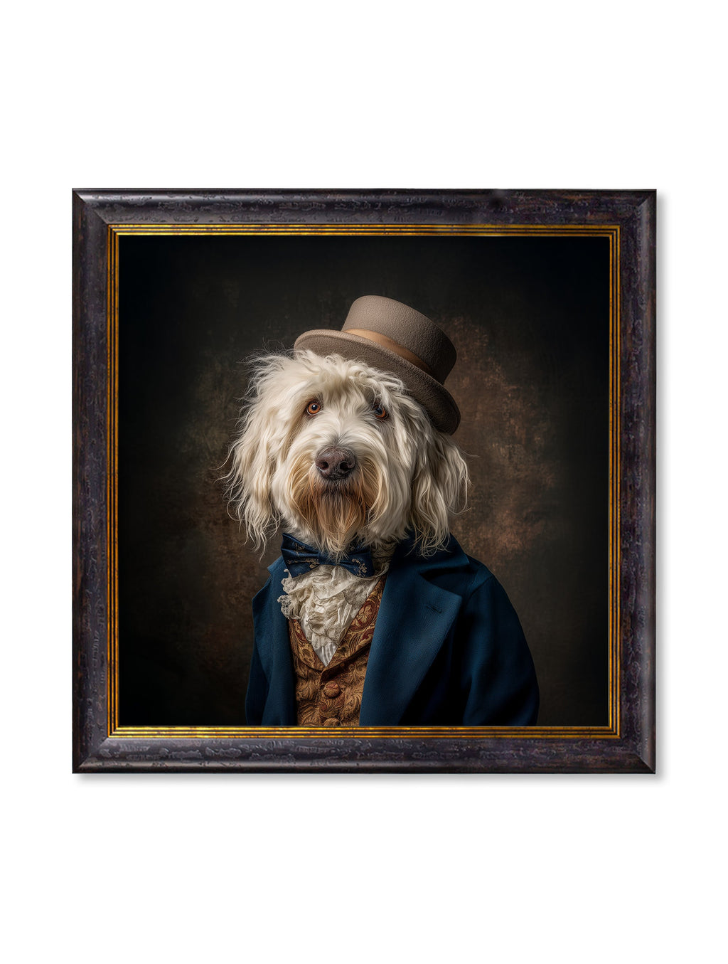 Sir Wooliam - Gentleman Old English Sheepdog Oxford Square Frame