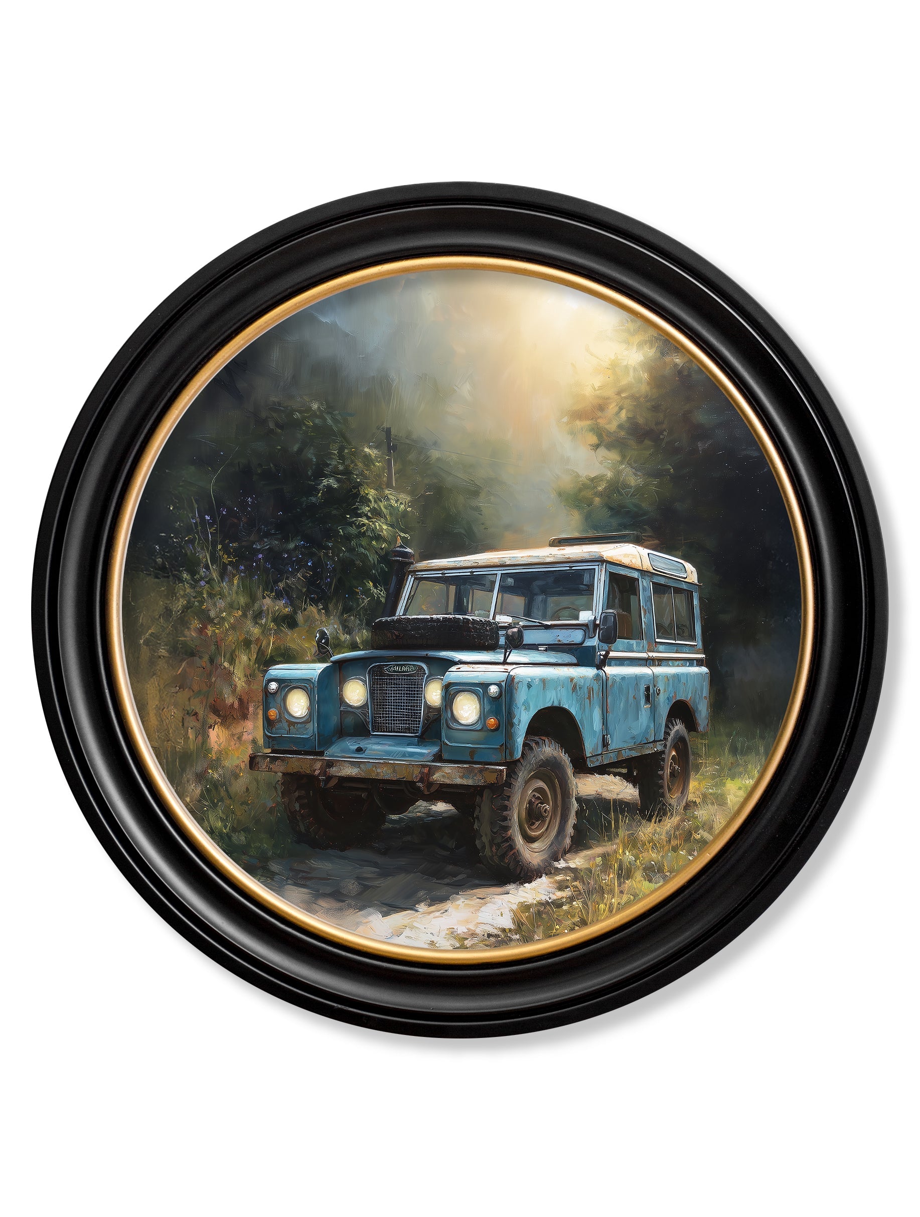 Country Track Defender Blue - Oxford Round Frame