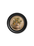 Mediterranean Orange Tree - Oxford Round Frame