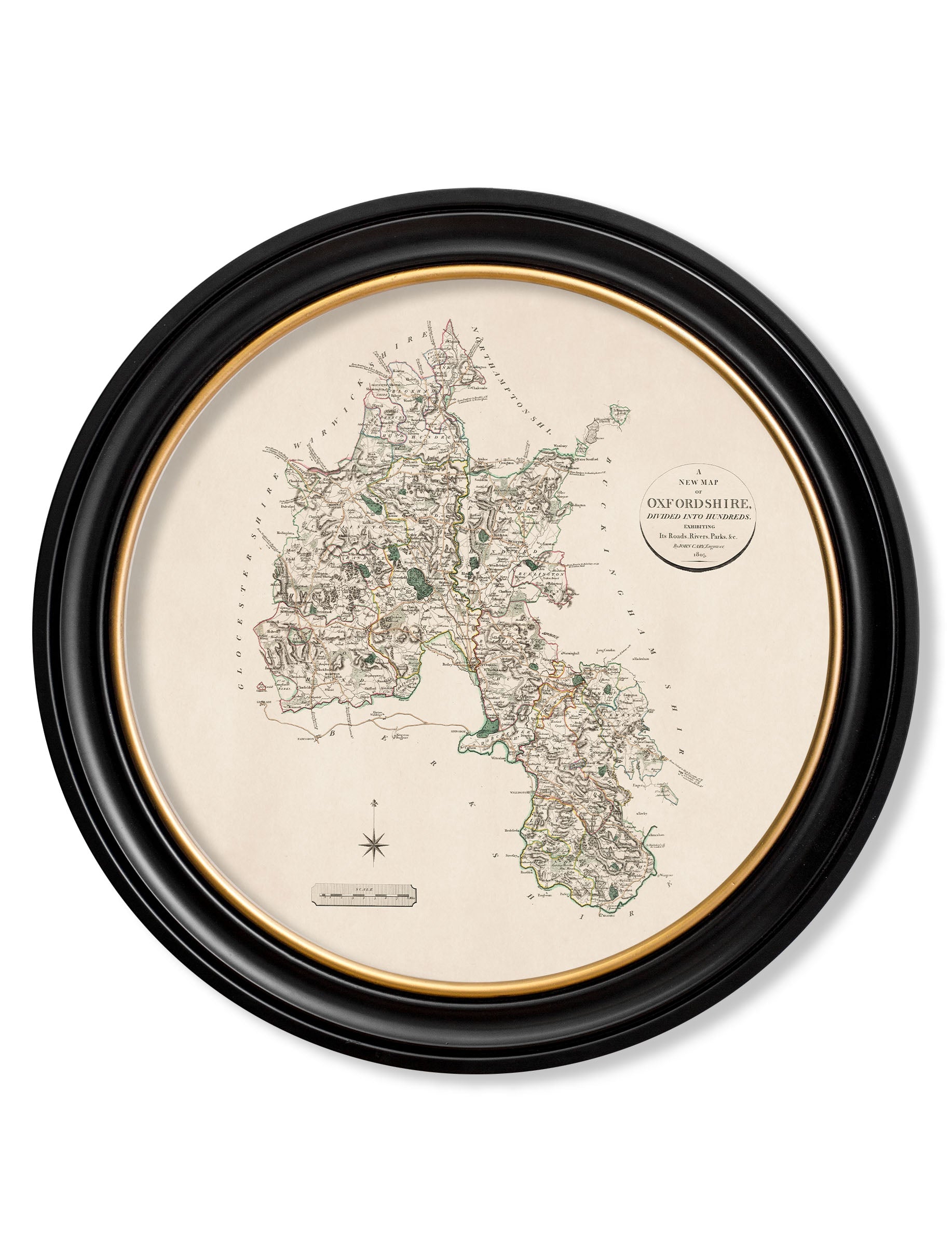c.1806 County Maps of England - Round