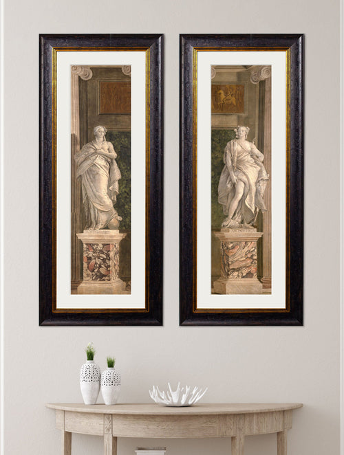 c.1760 Allegorical Figures Representing Grammar and Arithmetic