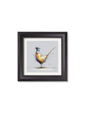 Plump Pheasant Cosy Sketch - Black Hurstwood Square Frame