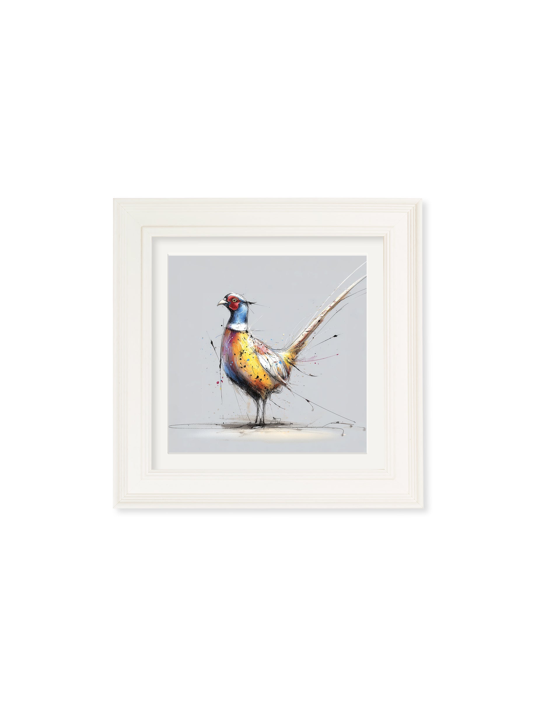 Plump Pheasant Cosy Sketch - Cream Hurstwood Square Frame