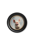 The Giggly Pig - Oxford Round Frame