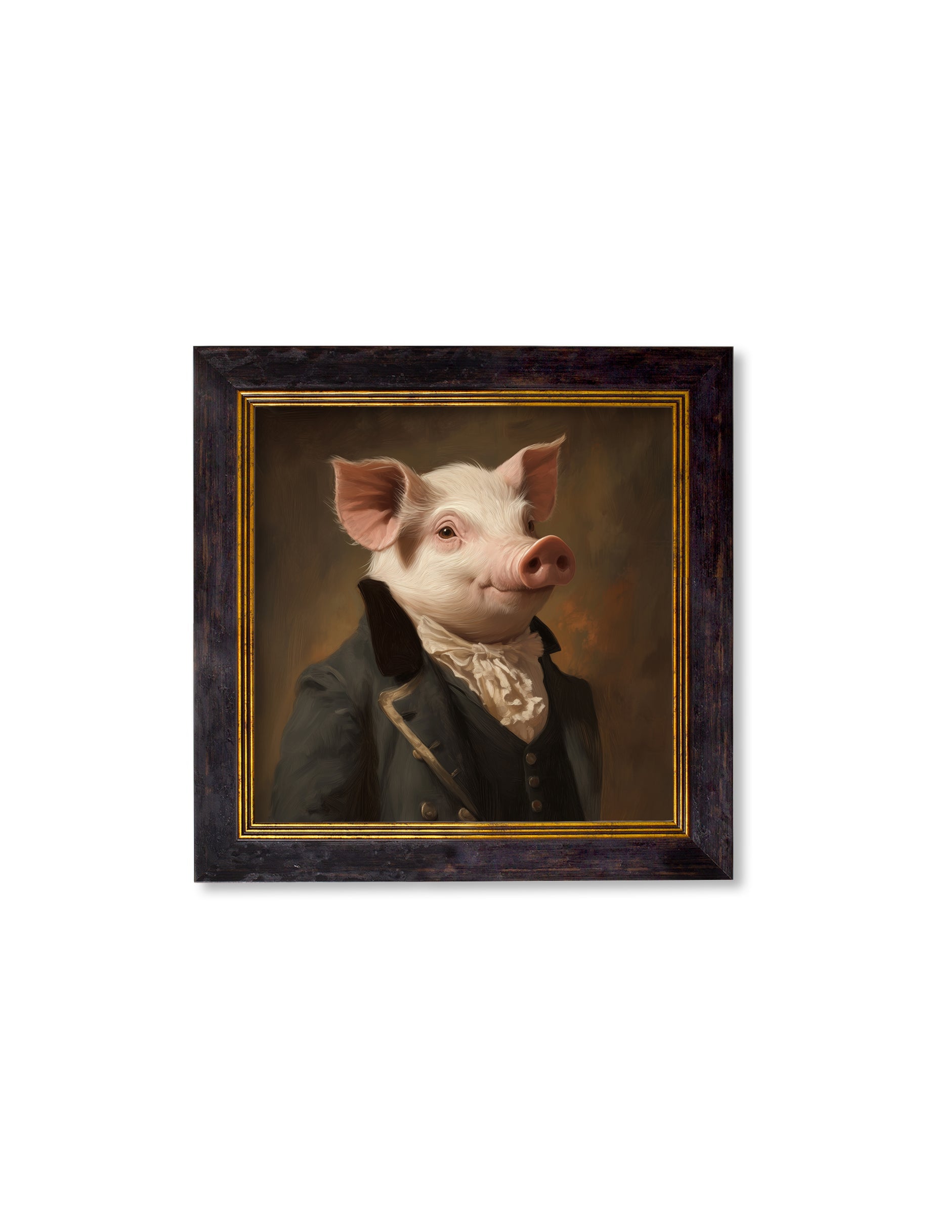 Duke of Truffleton - Gentleman Pig Oxford Square Frame