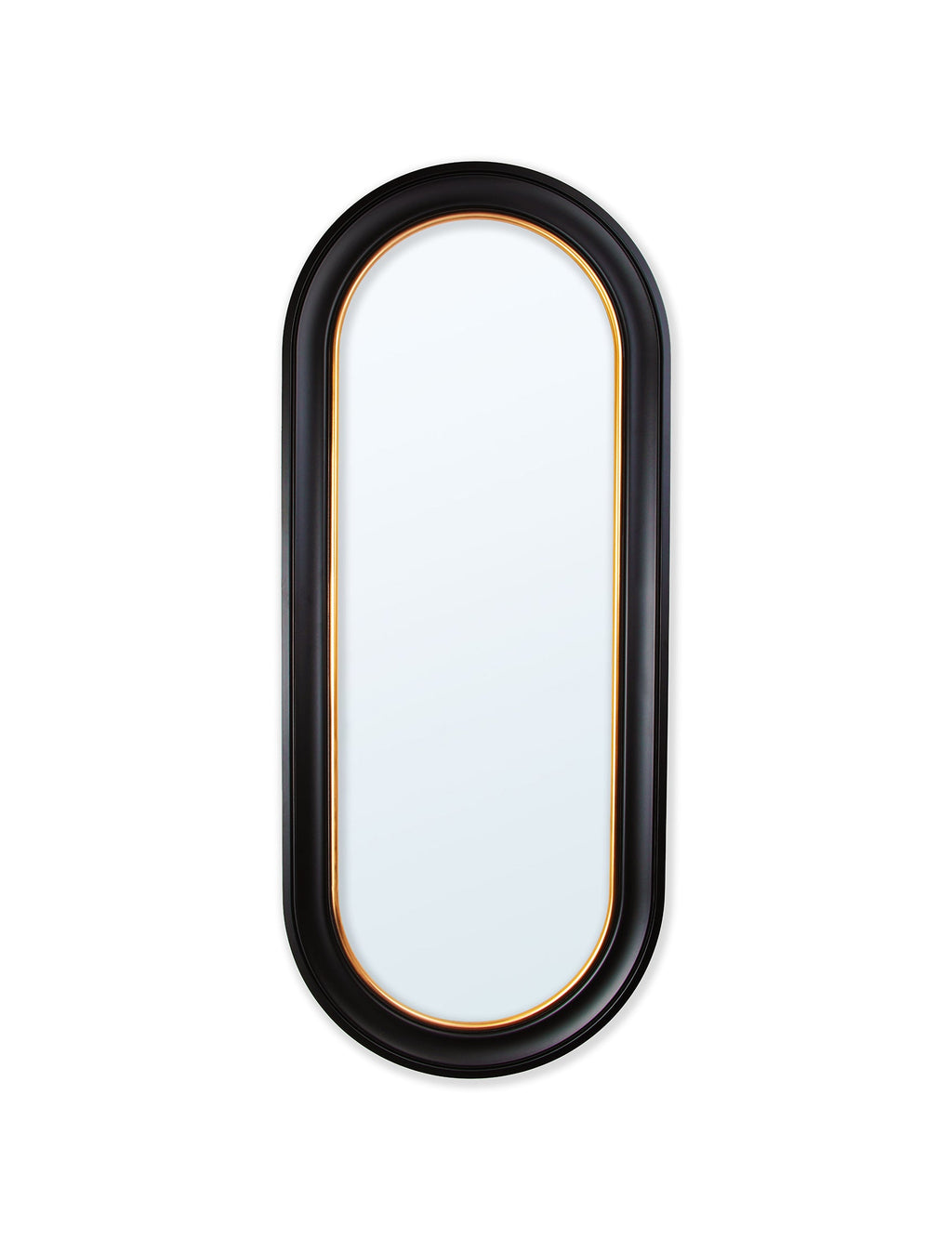 Pill Mirror - Black and Gold