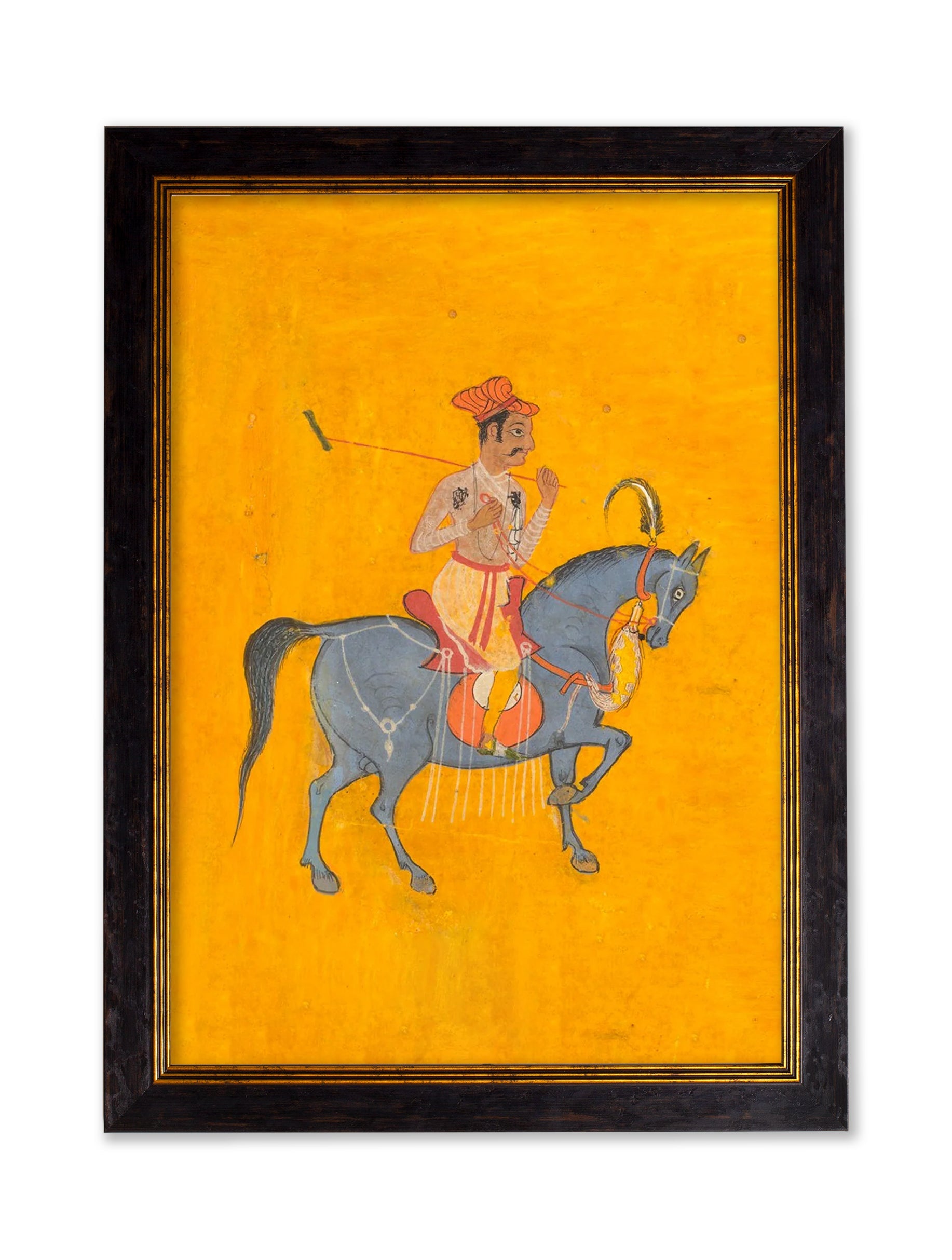c.17th Century Indian Polo Players Triptych