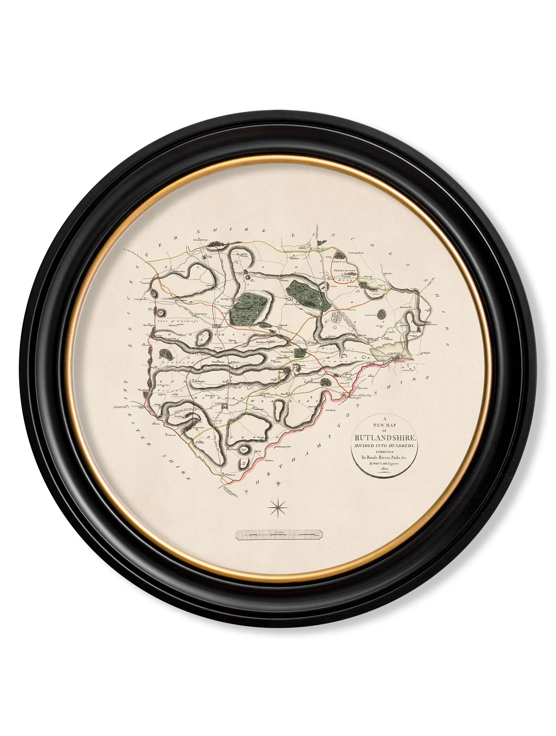 c.1806 County Maps of England - Round