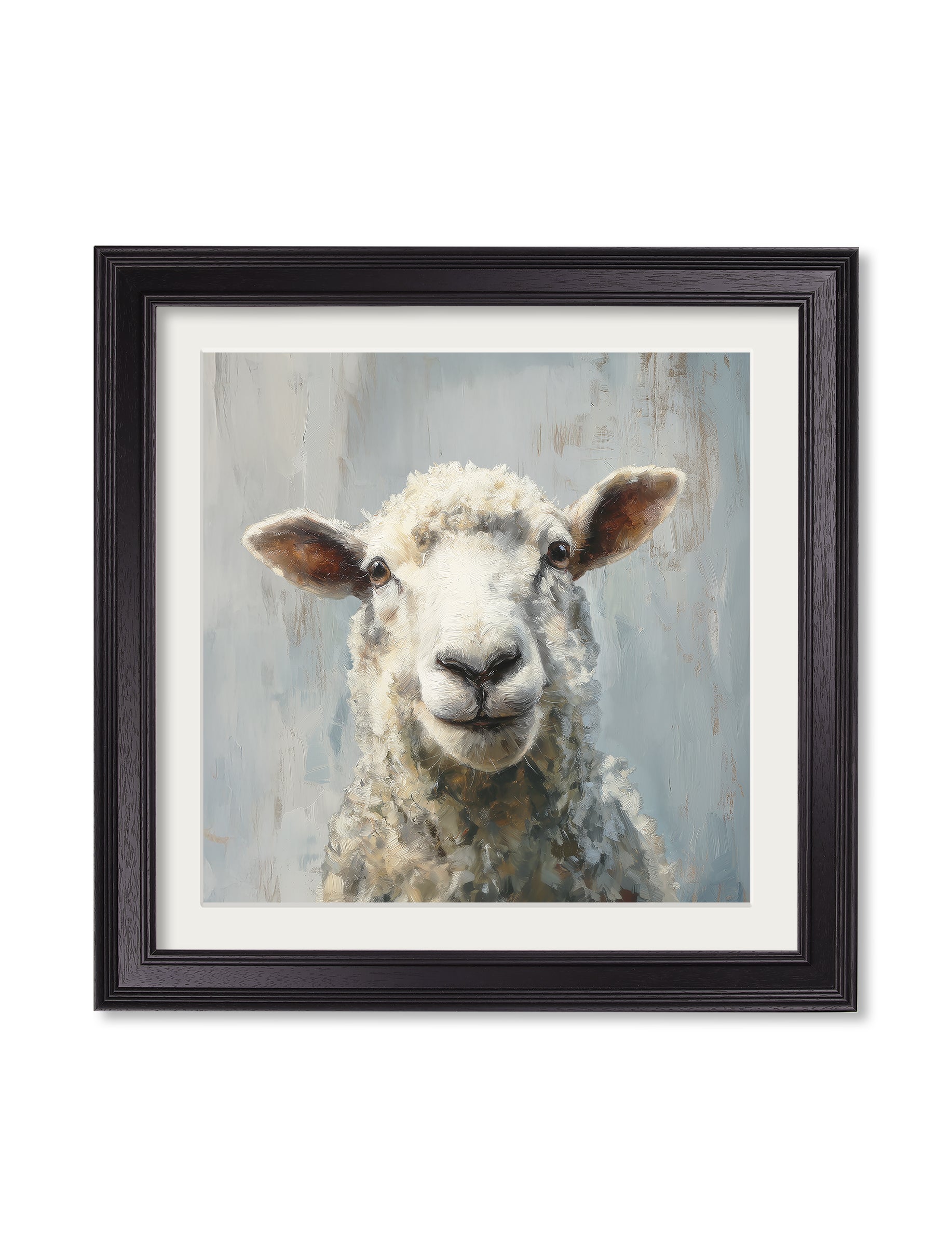 The Jolly Sheep - Black Hurstwood Square Frame