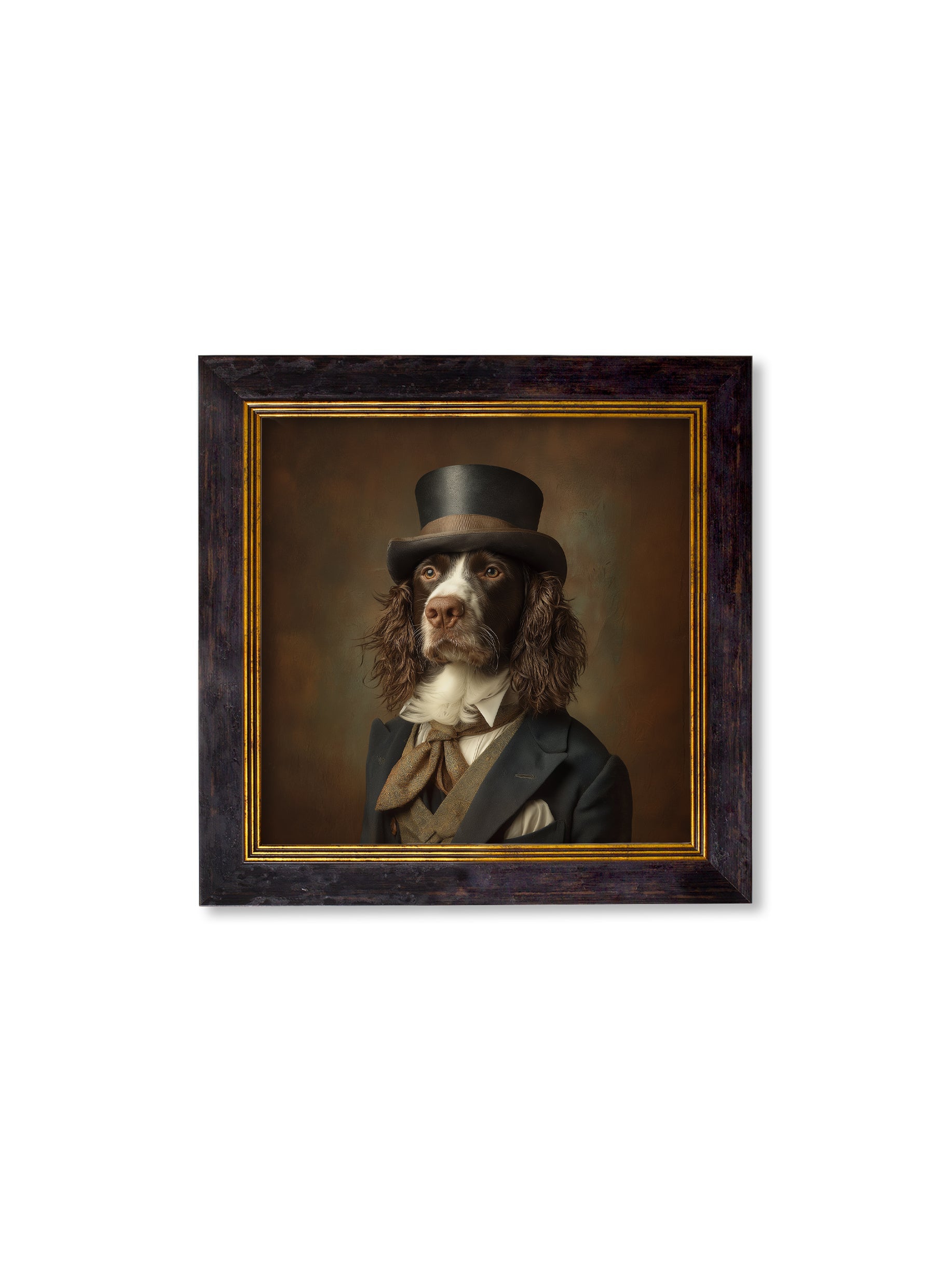 Duke Springly - Gentleman Springer Spaniel Oxford Square Frame