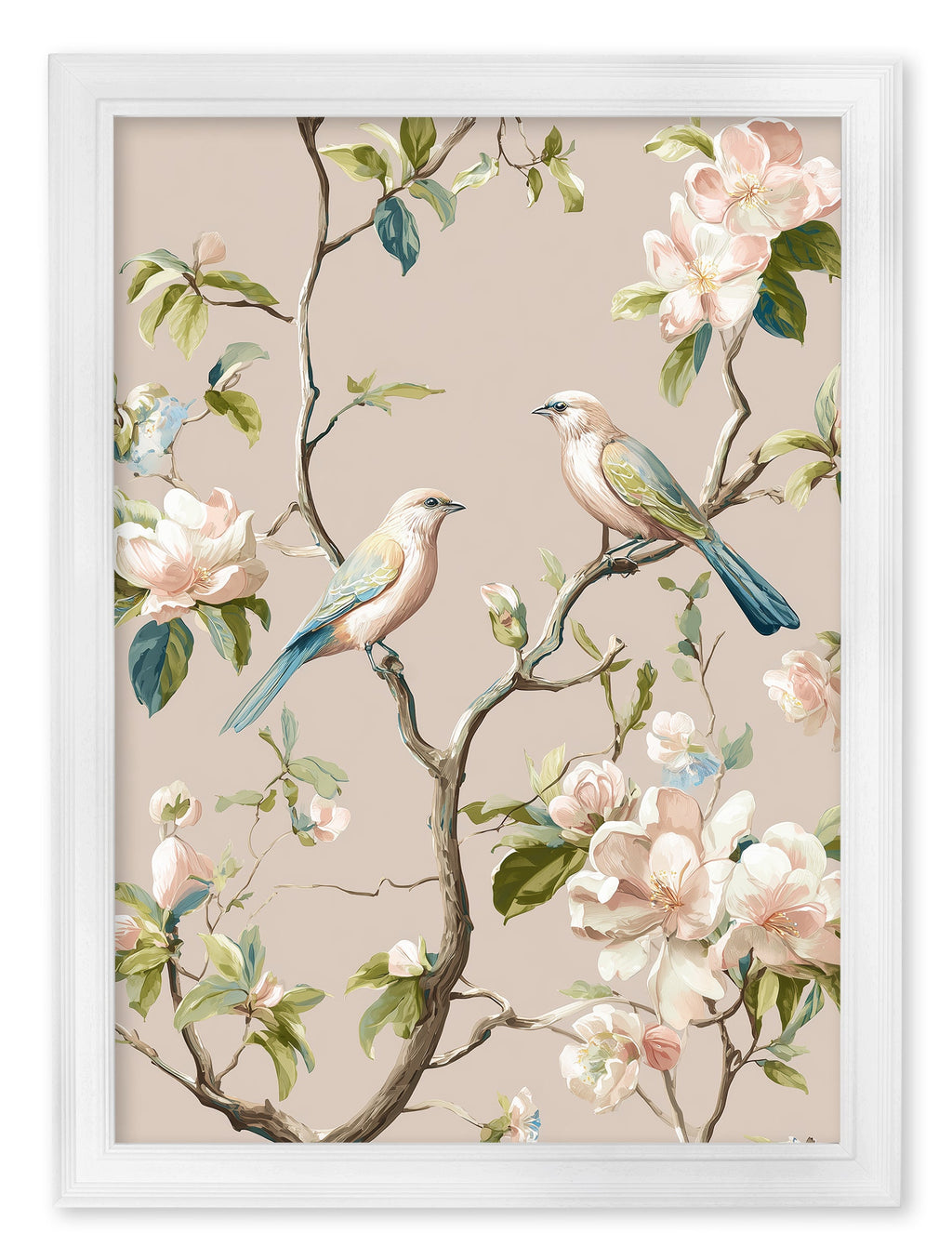 Blossom Songbirds - White Hurstwood Frame