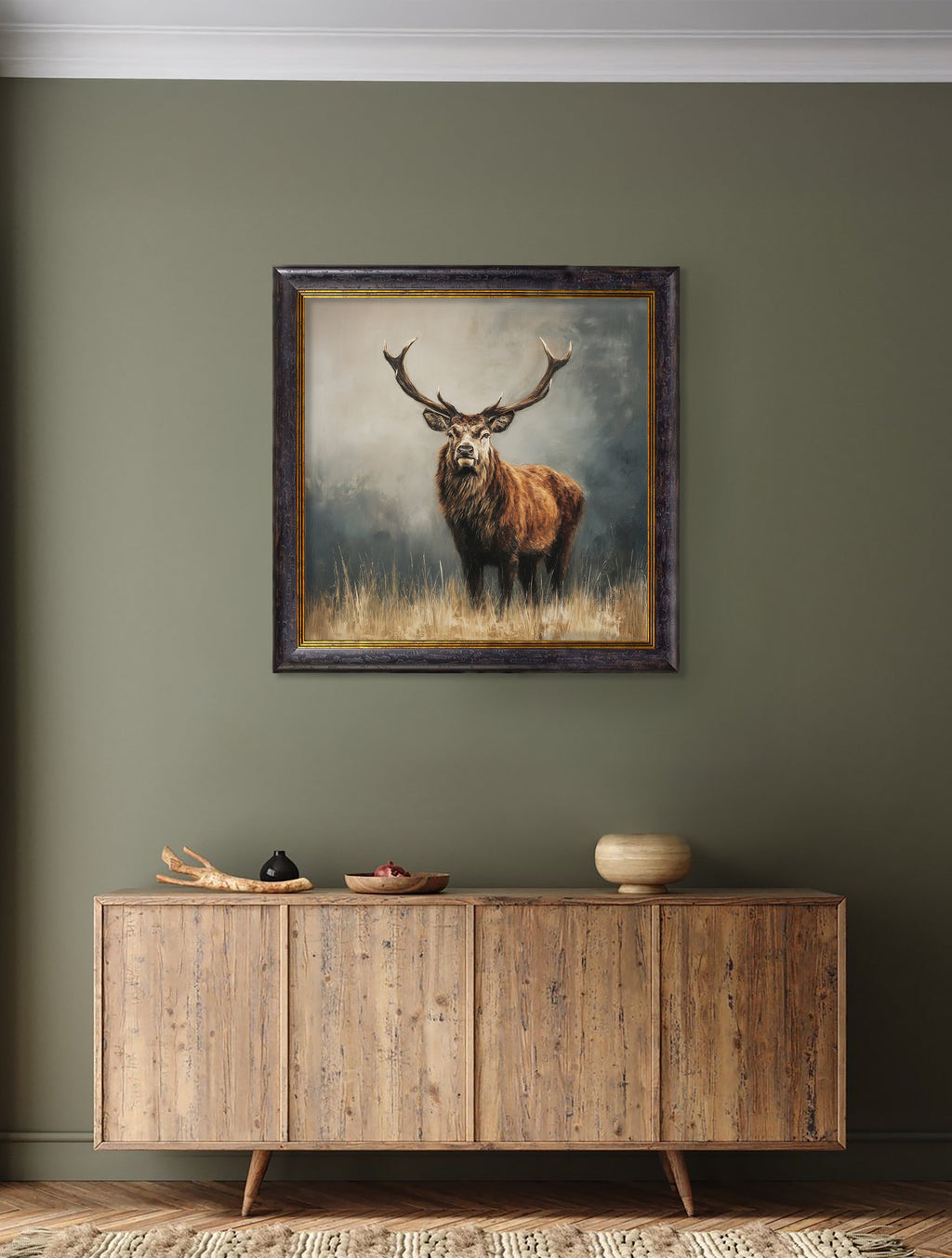 Highland Stag - Oxford Square Frame