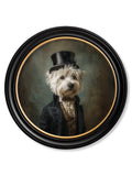 Lord Westly Whitetail - Gentleman Westie Oxford Round Frame