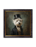 Lord Westly Whitetail - Gentleman Westie Oxford Square Frame