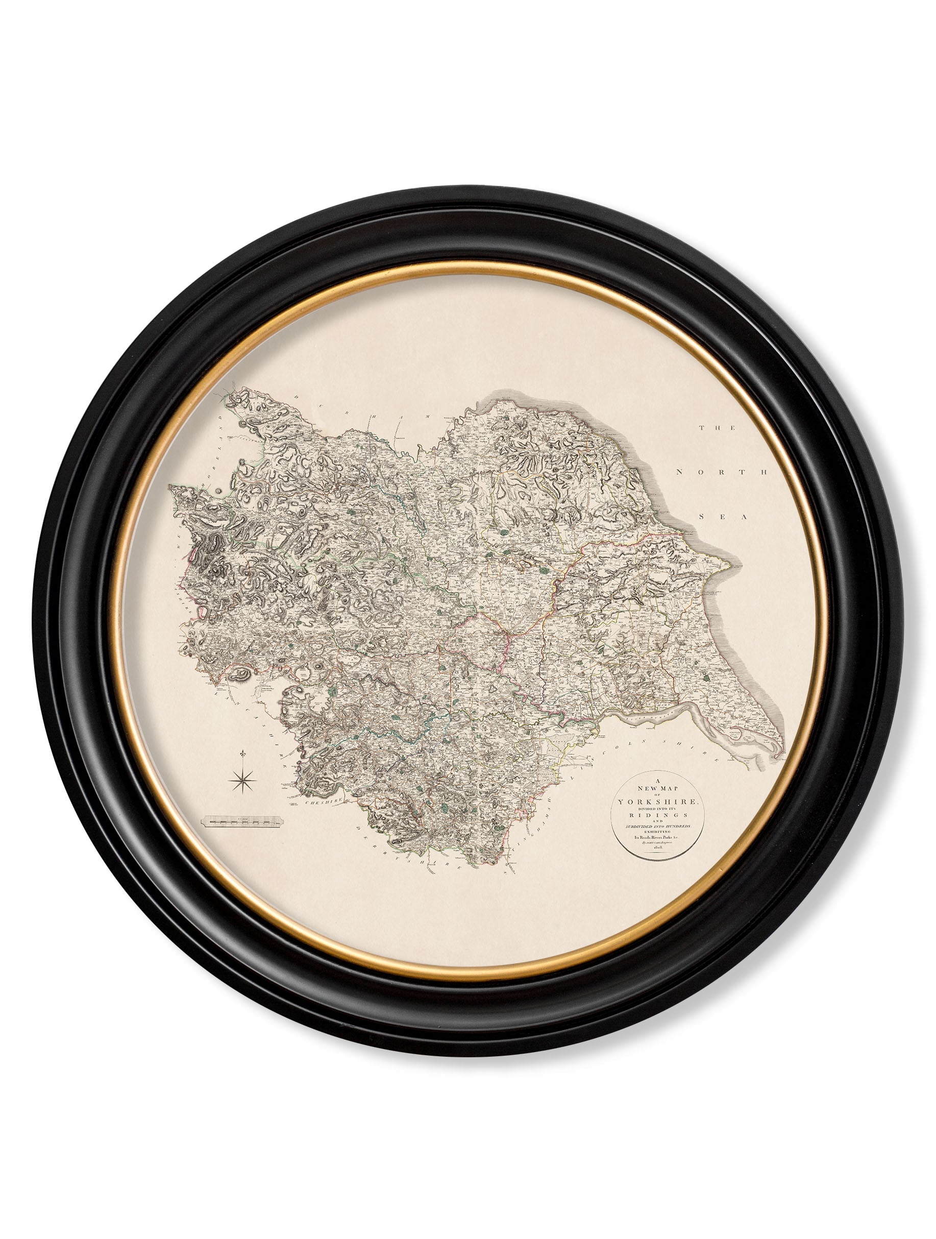 c.1806 County Maps of England - Round