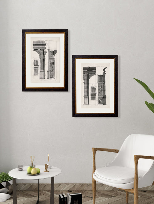c.1796 Architectural Studies of Arches | Georgian Architecture Framed Print