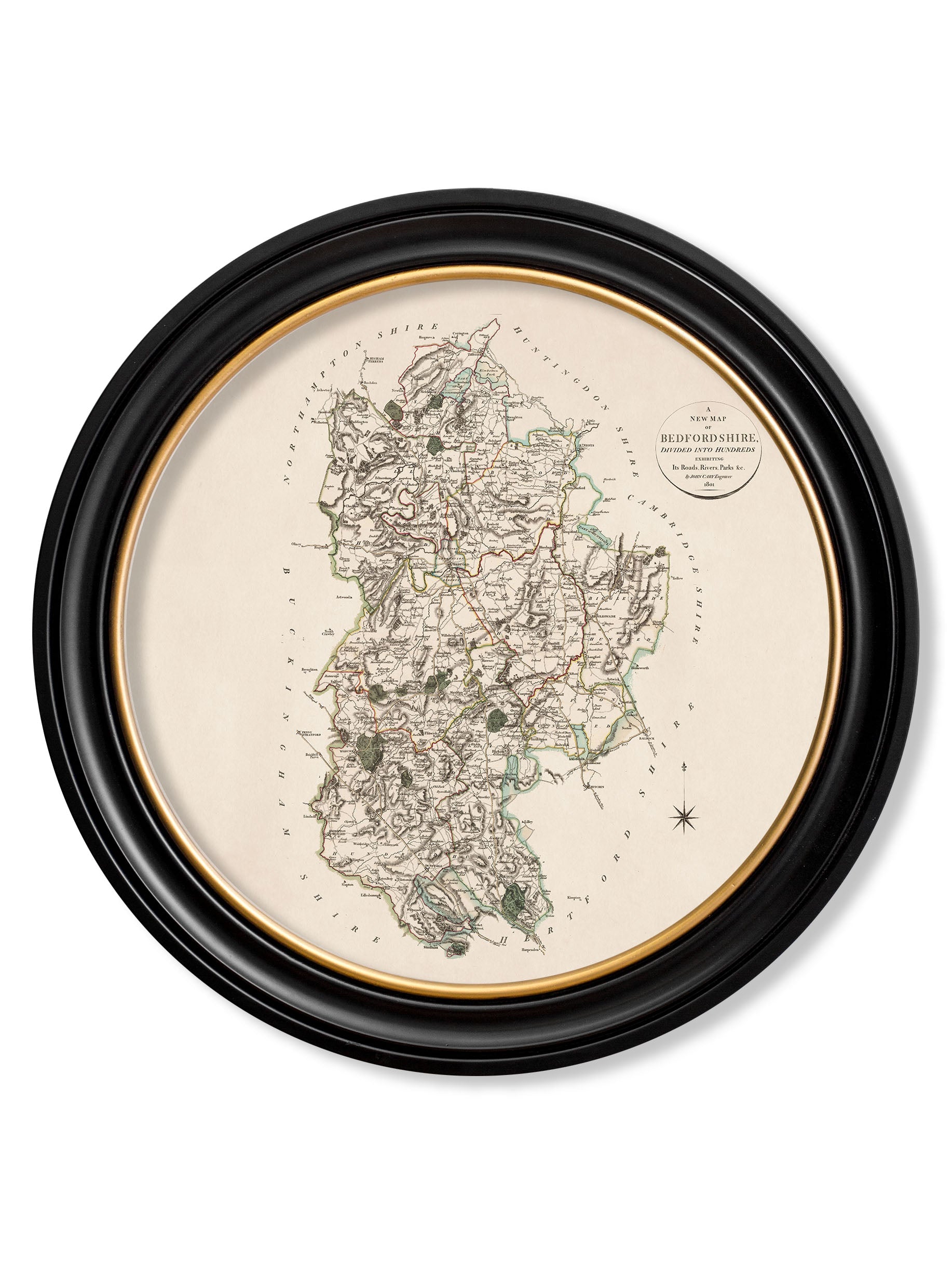 c.1806 County Maps of England - Round
