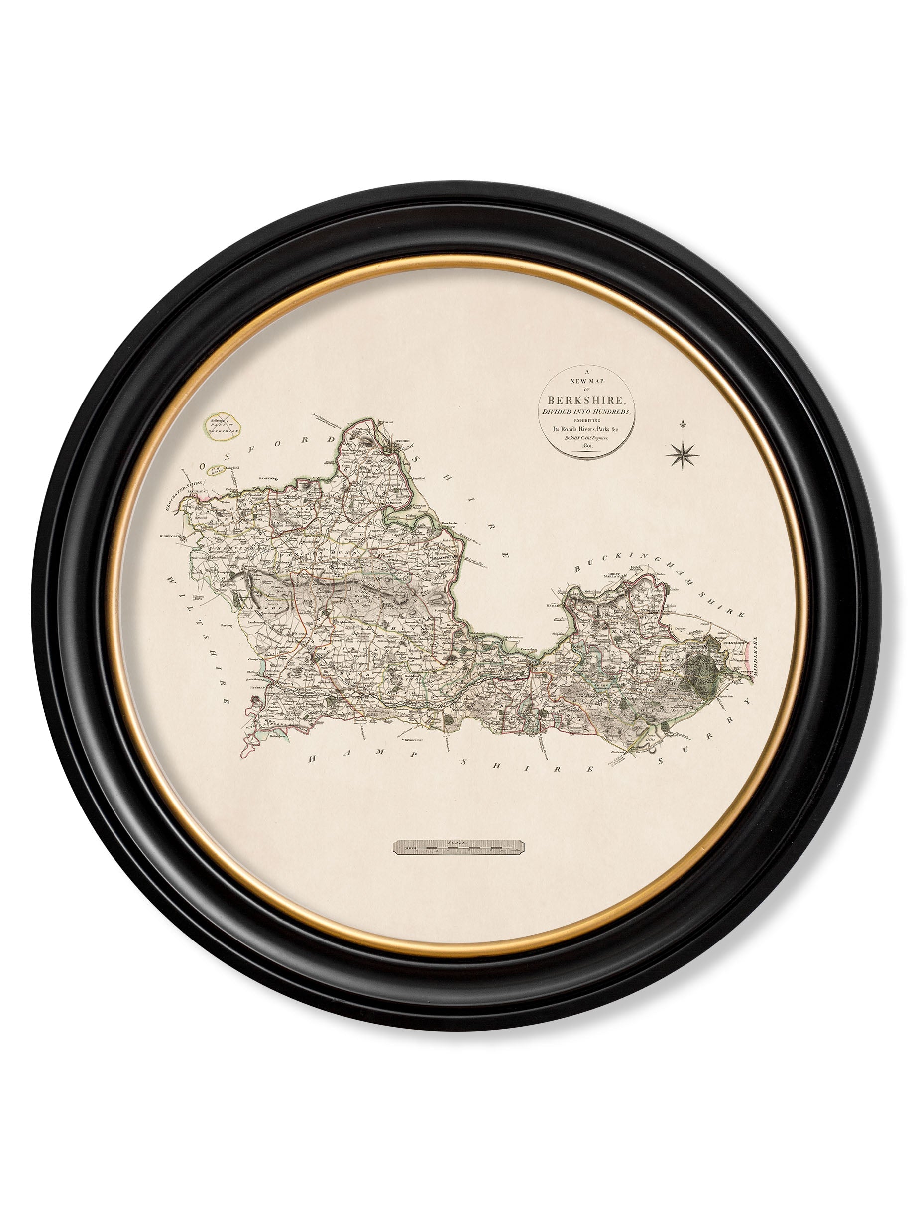 c.1806 County Maps of England - Round