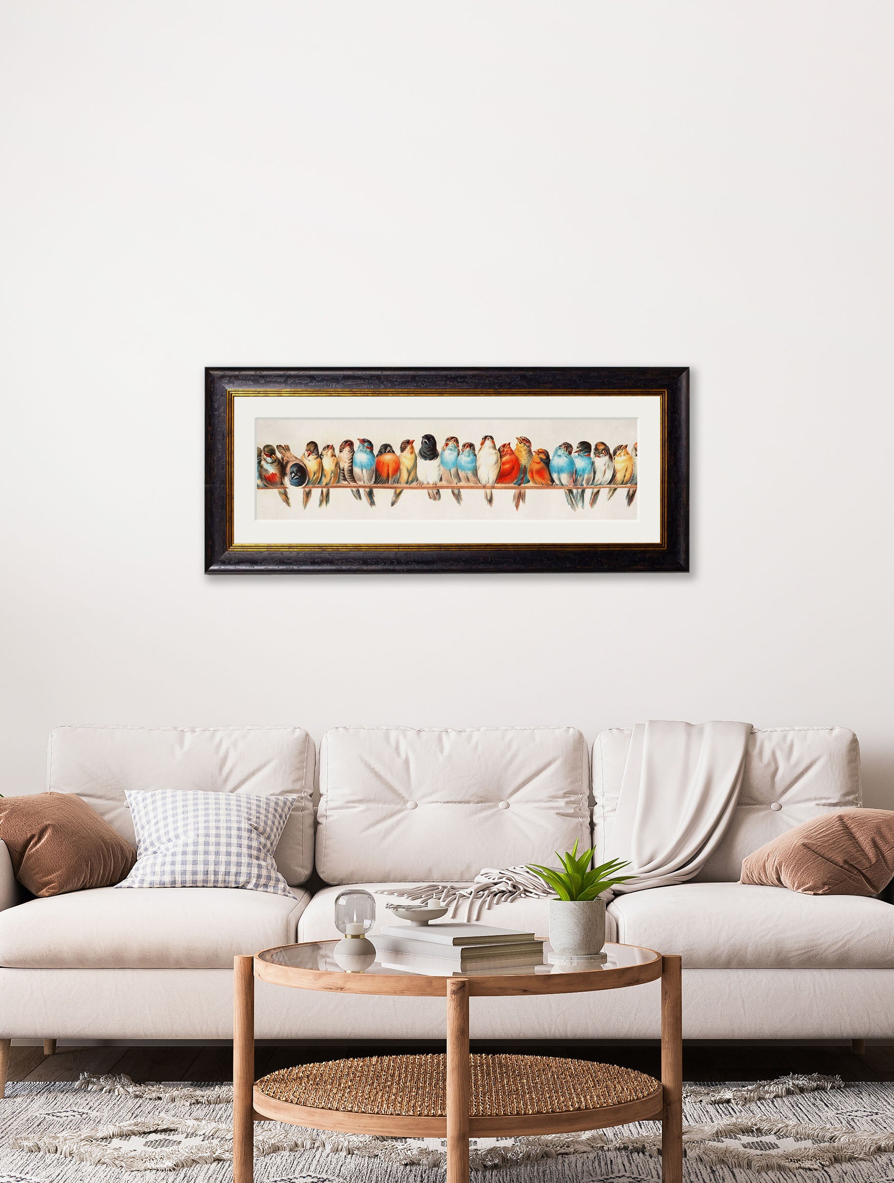Birds on a Wire Panorama by Hector Giacomelli