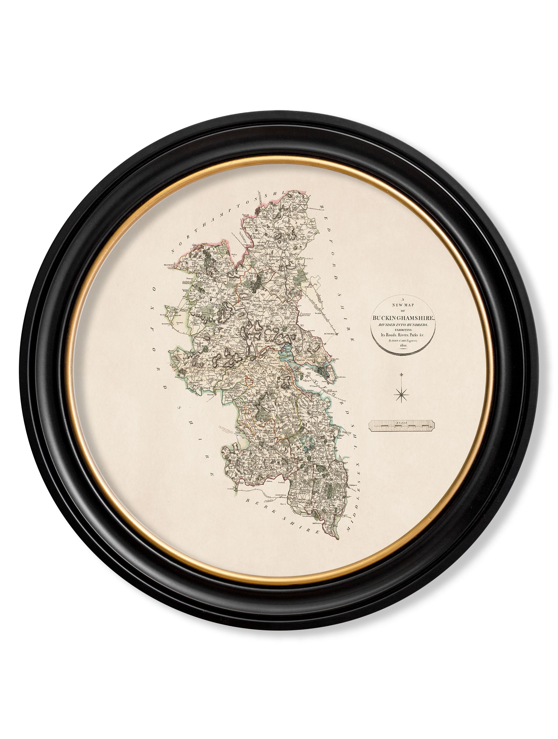 c.1806 County Maps of England - Round