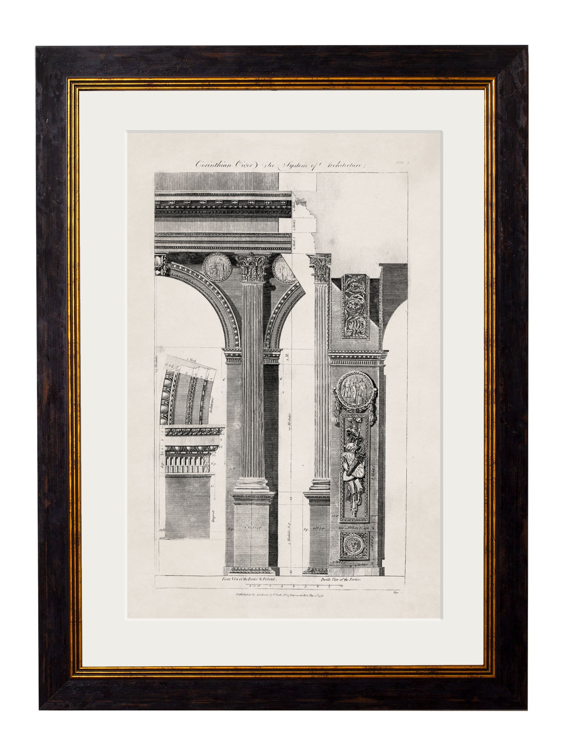 c.1796 Architectural Studies of Arches | Georgian Architecture Framed Print