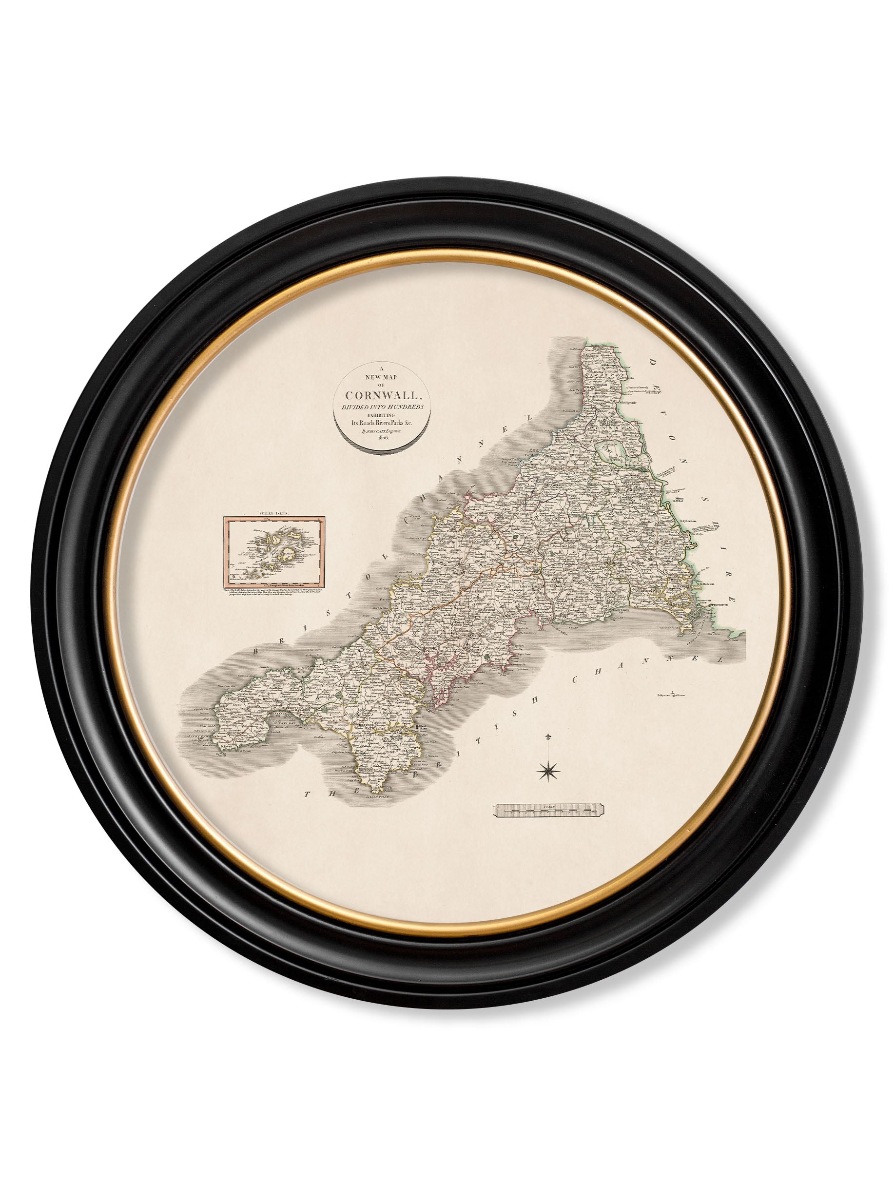 c.1806 County Maps of England - Round