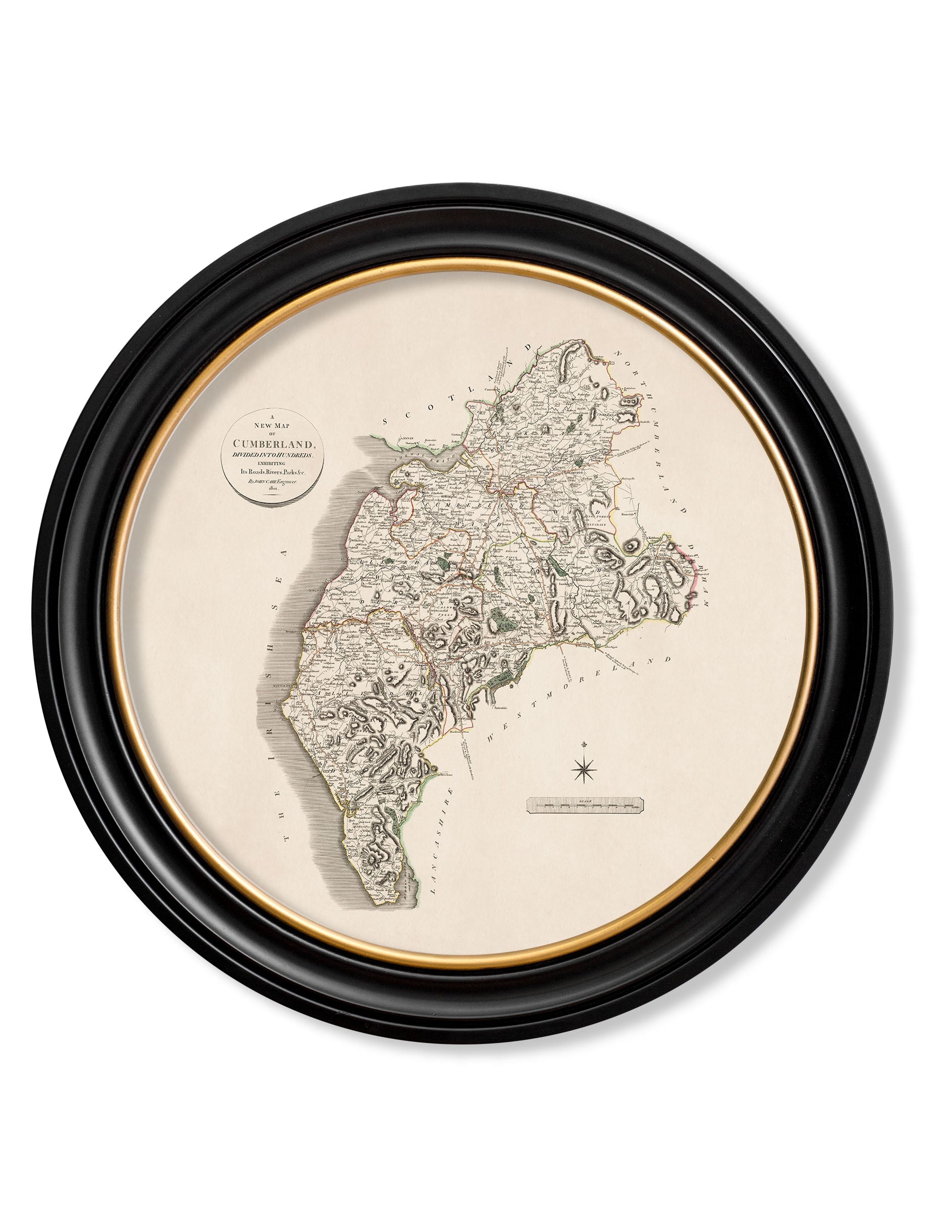 c.1806 County Maps of England - Round
