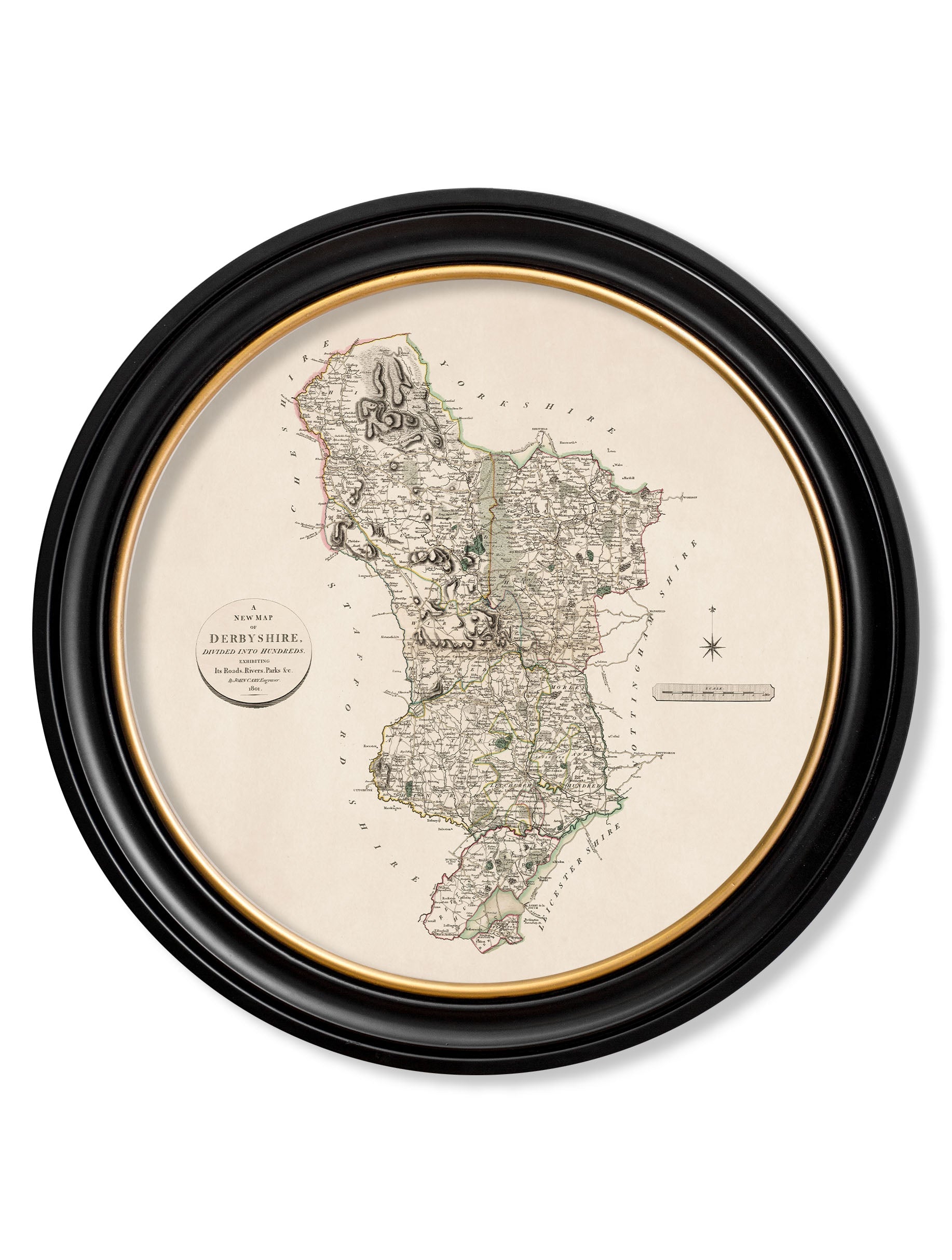c.1806 County Maps of England - Round