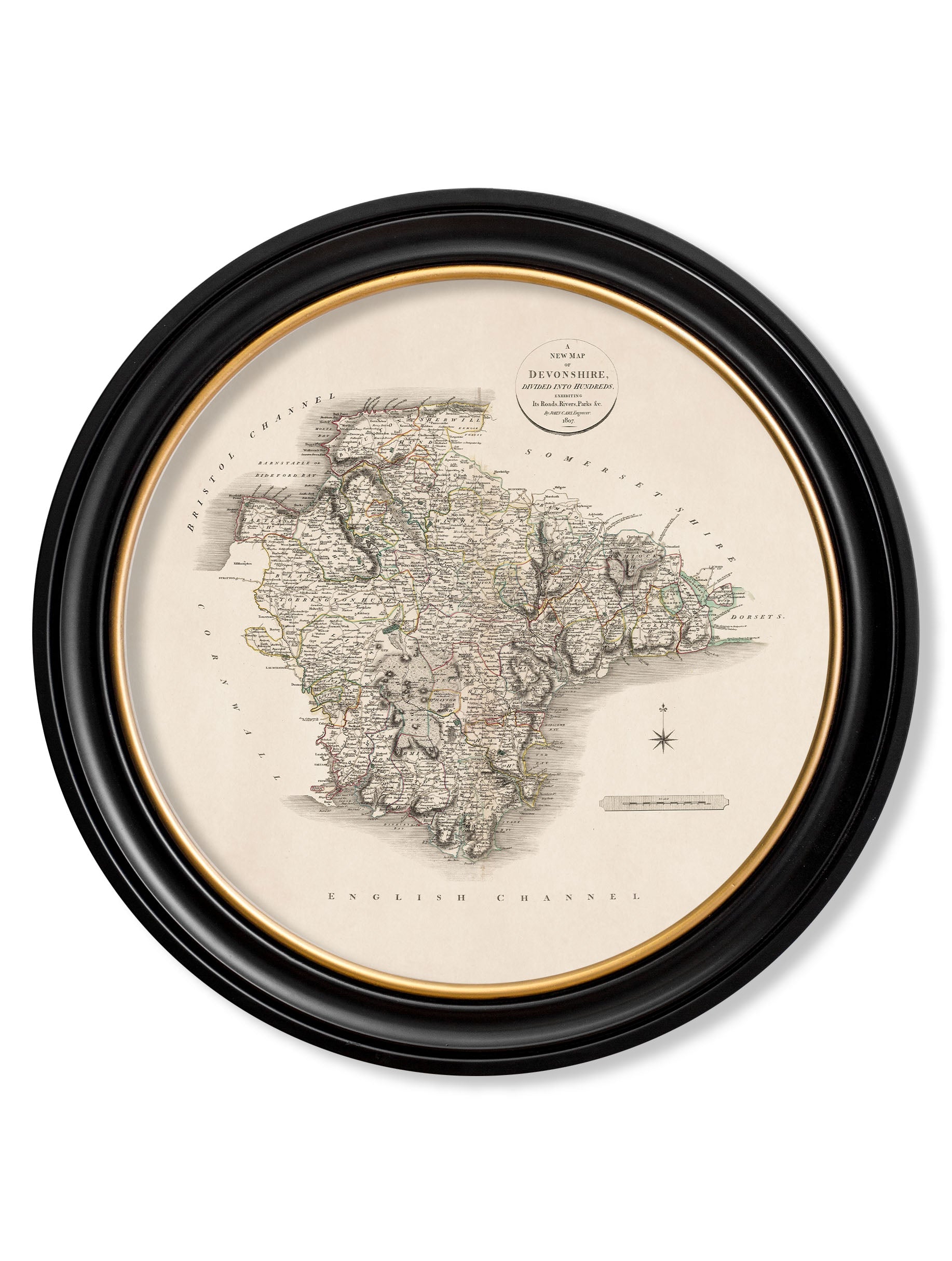 c.1806 County Maps of England - Round