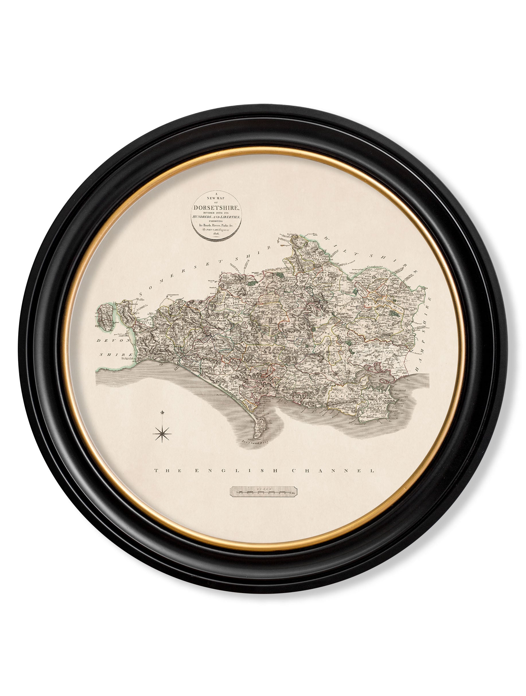 c.1806 County Maps of England - Round