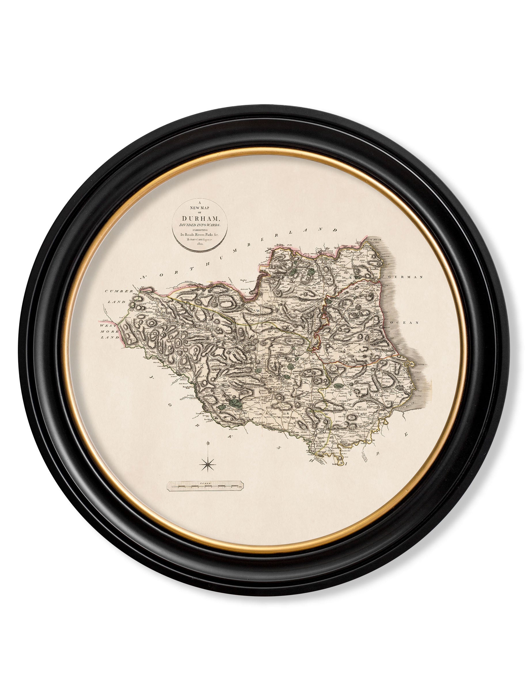 c.1806 County Maps of England - Round