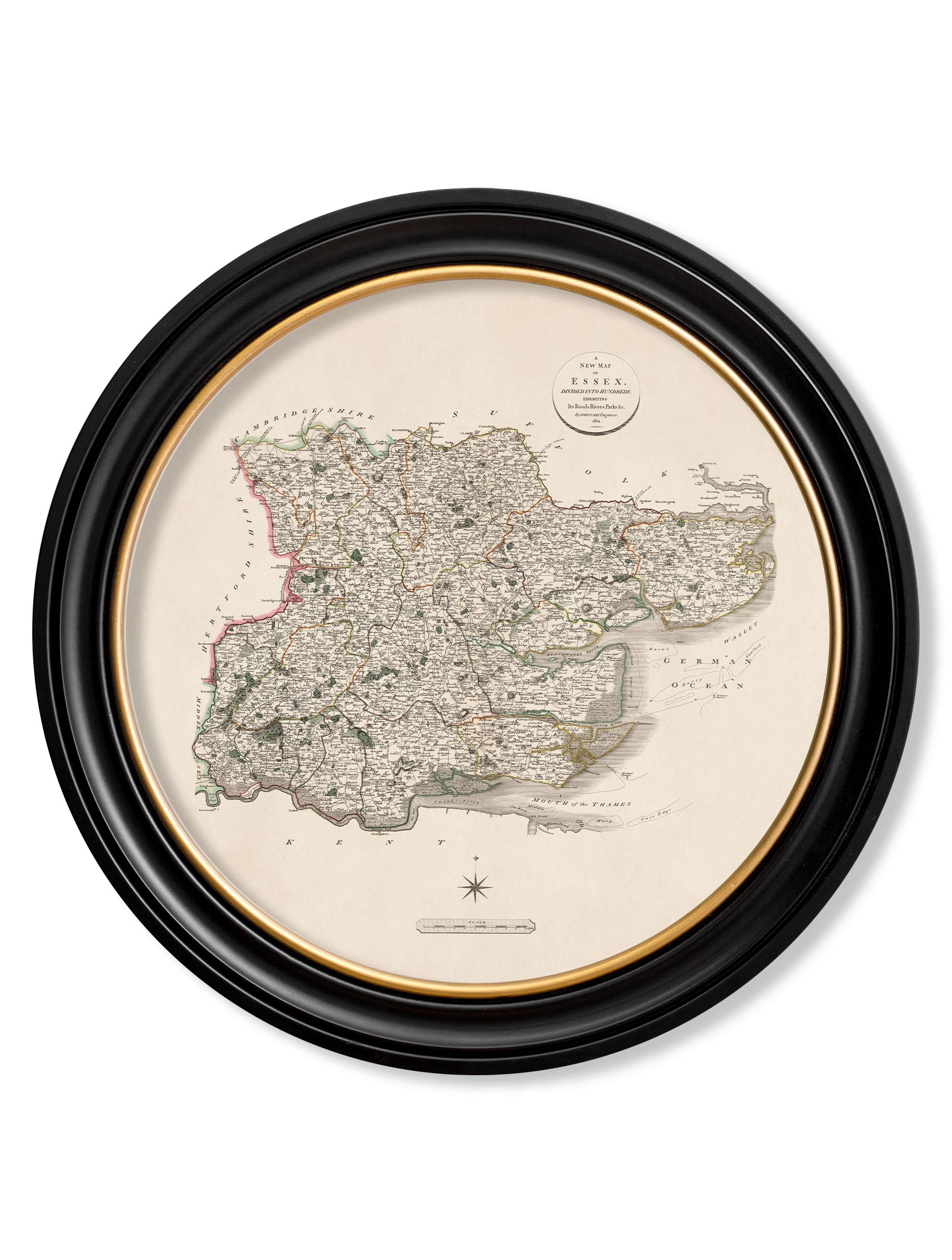 c.1806 County Maps of England - Round