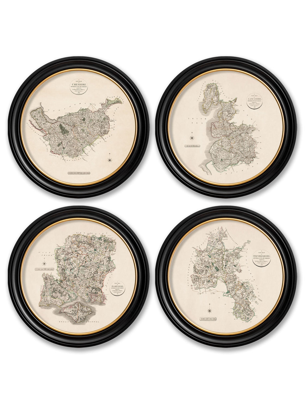 c.1806 County Maps of England - Round