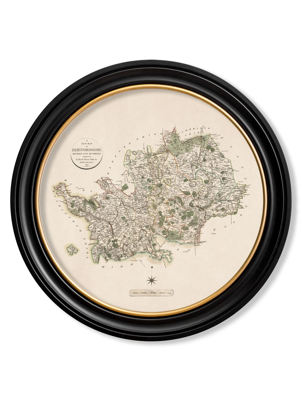 c.1806 County Maps of England - Round