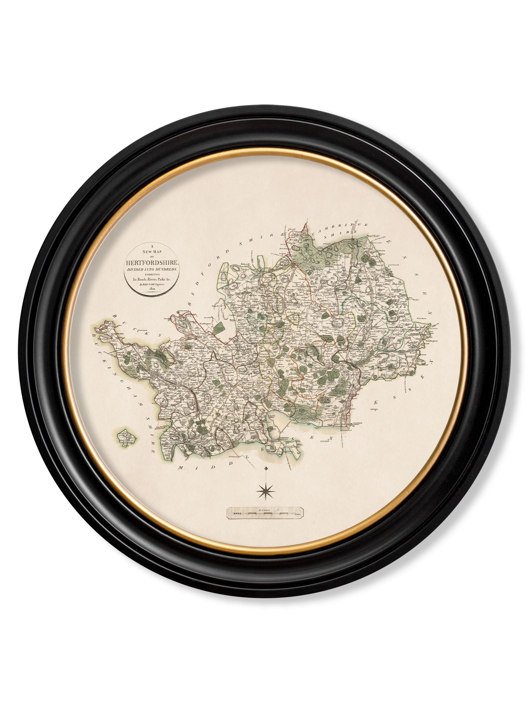 c.1806 County Maps of England - Round