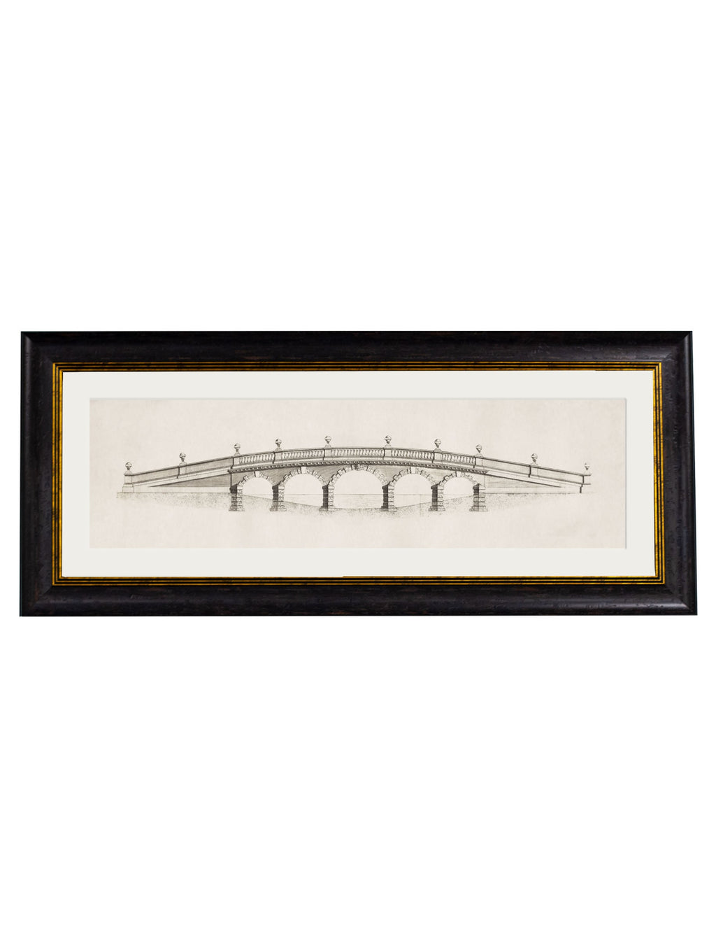 c.1756 Architectural Elevations of Bridges | Georgian Bridge Framed Print