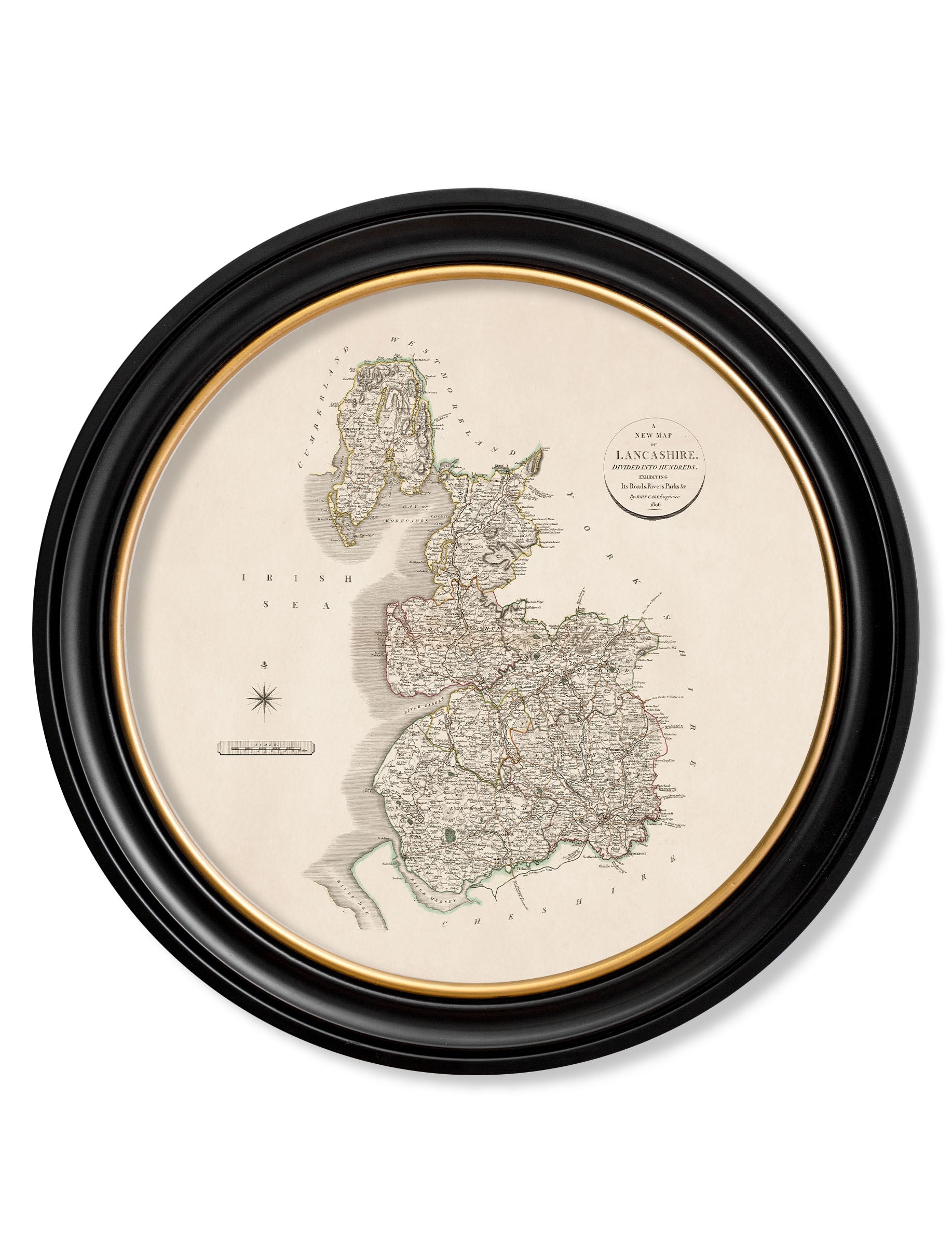 c.1806 County Maps of England - Round